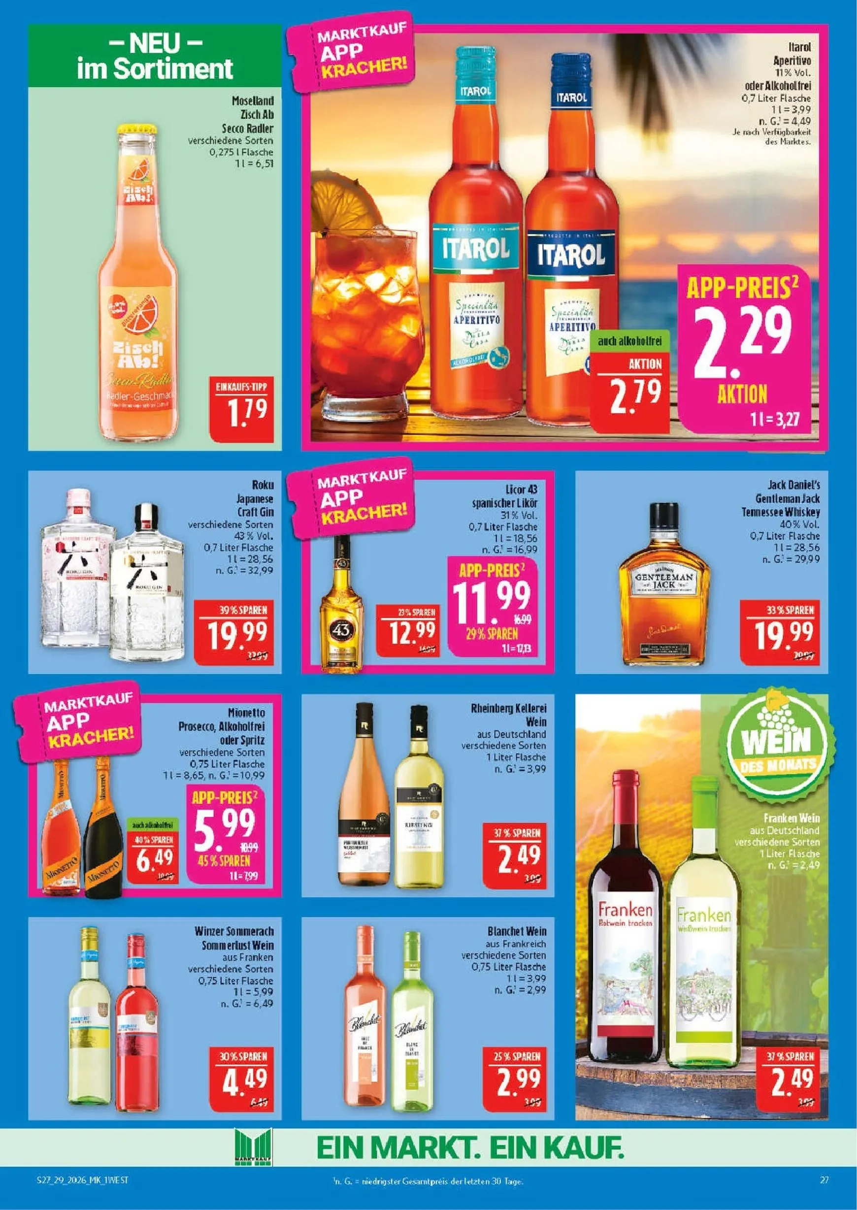 Marktkauf Prospekt – von Montag 13.07.2026 bis Samstag 18.07.2026 von 13. Juli bis 18. Juli 2026 - Prospekt seite 27
