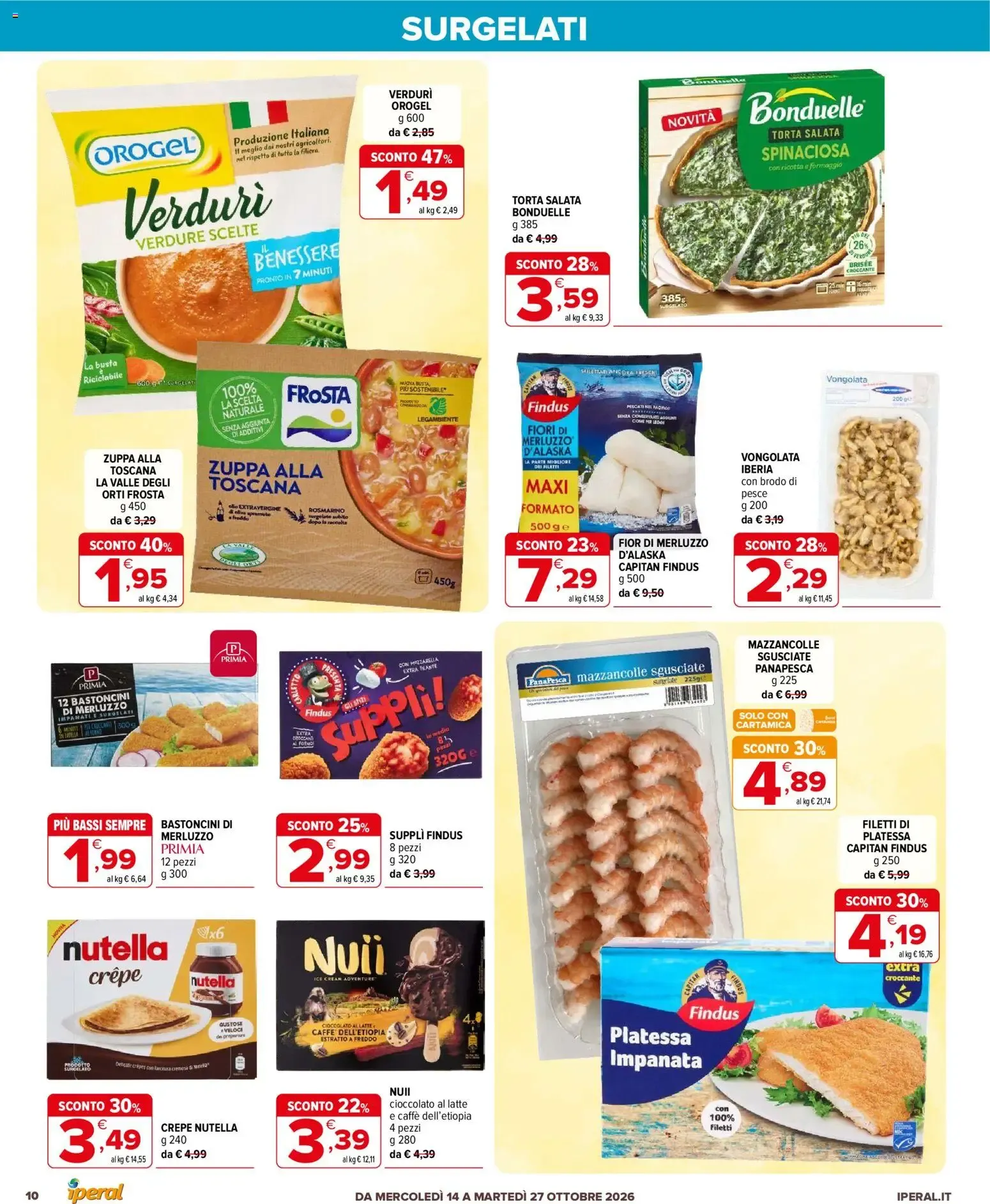 Iperal Supermercati - Affari a 1, 2, 3 Euro da 14 ottobre a 27 ottobre di 2026 - Pagina del volantino 10