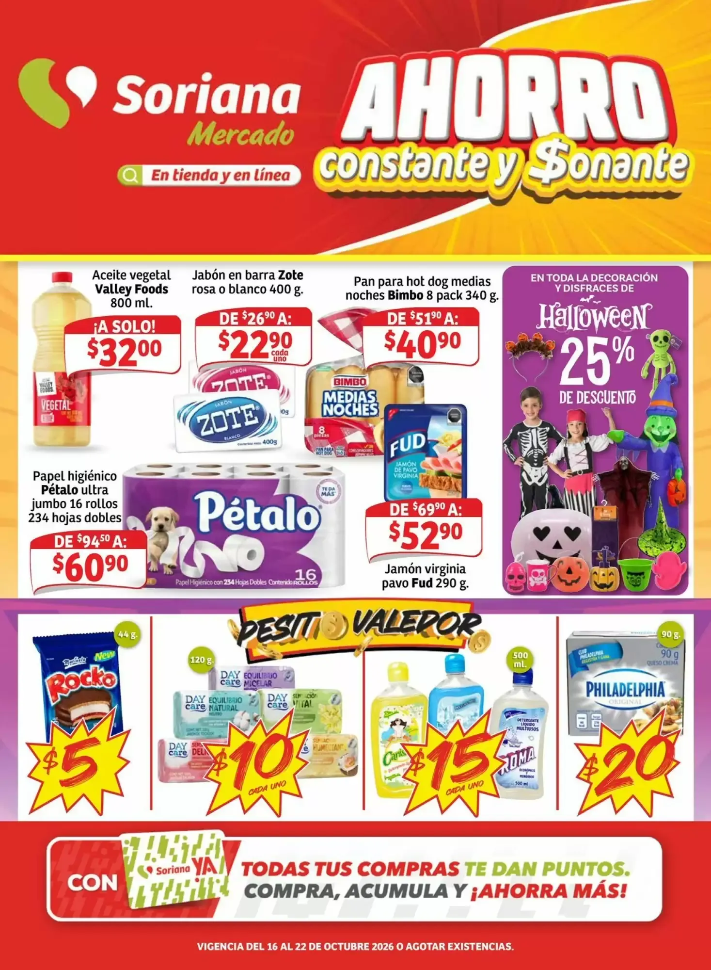 Catálogo de Folleto Soriana Mercado semana 42 16 de octubre al 22 de octubre 2026 - Pagina 1