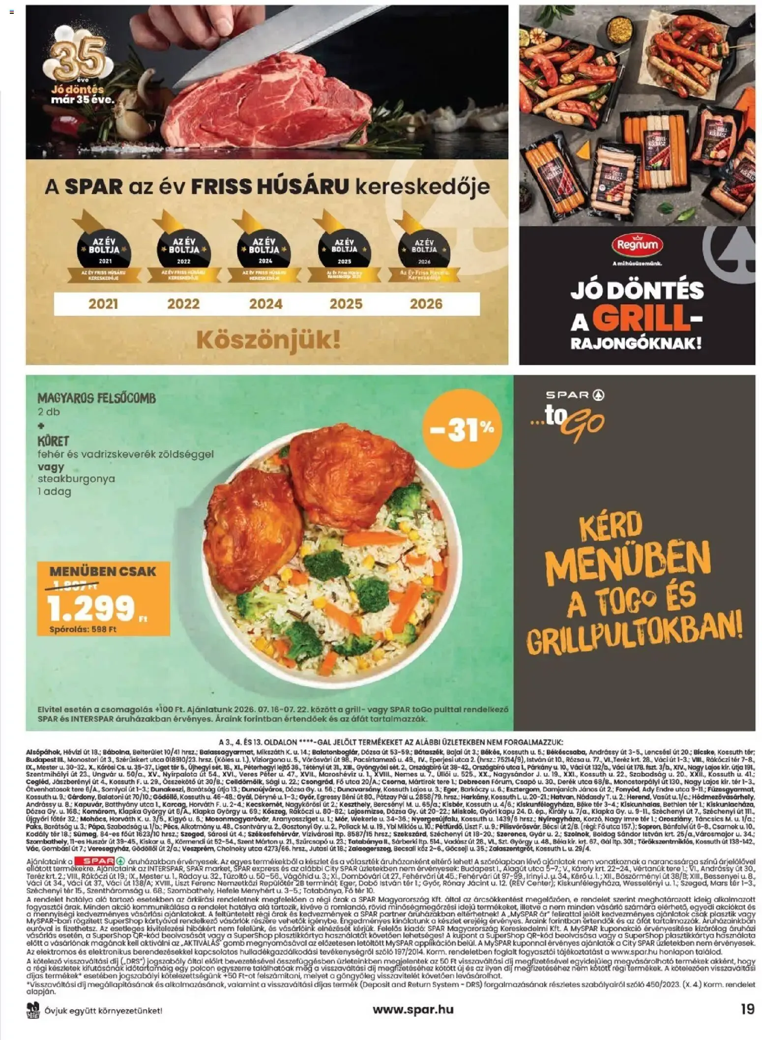 Katalógus Spar akciós újság - 2026.07.16.-tól július 16.-tól július 22.-ig 2026. - Oldal 19