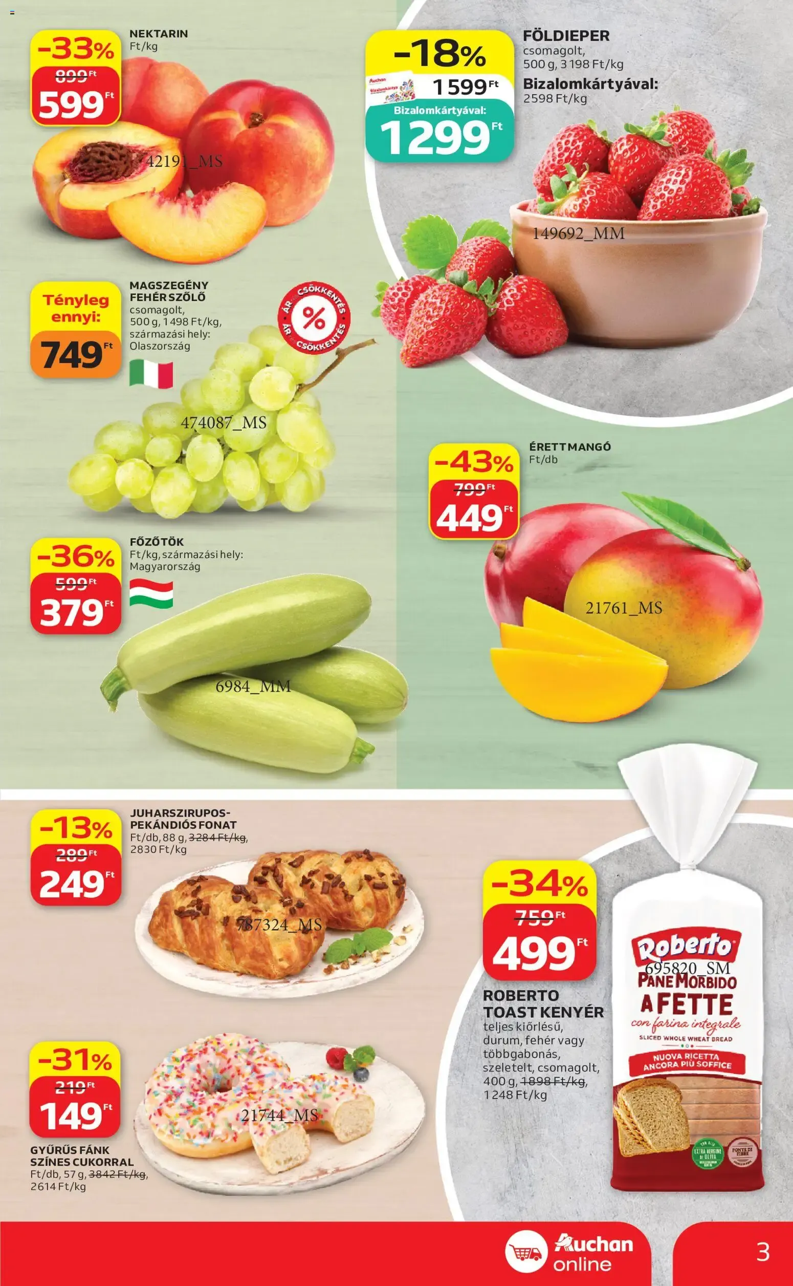 Katalógus Auchan Szupermarket akciós újság - 2026.07.30. -tól/töl > akció, lapozható szórólap 🛍️ július 30.-tól augusztus 5.-ig 2026. - Oldal 3