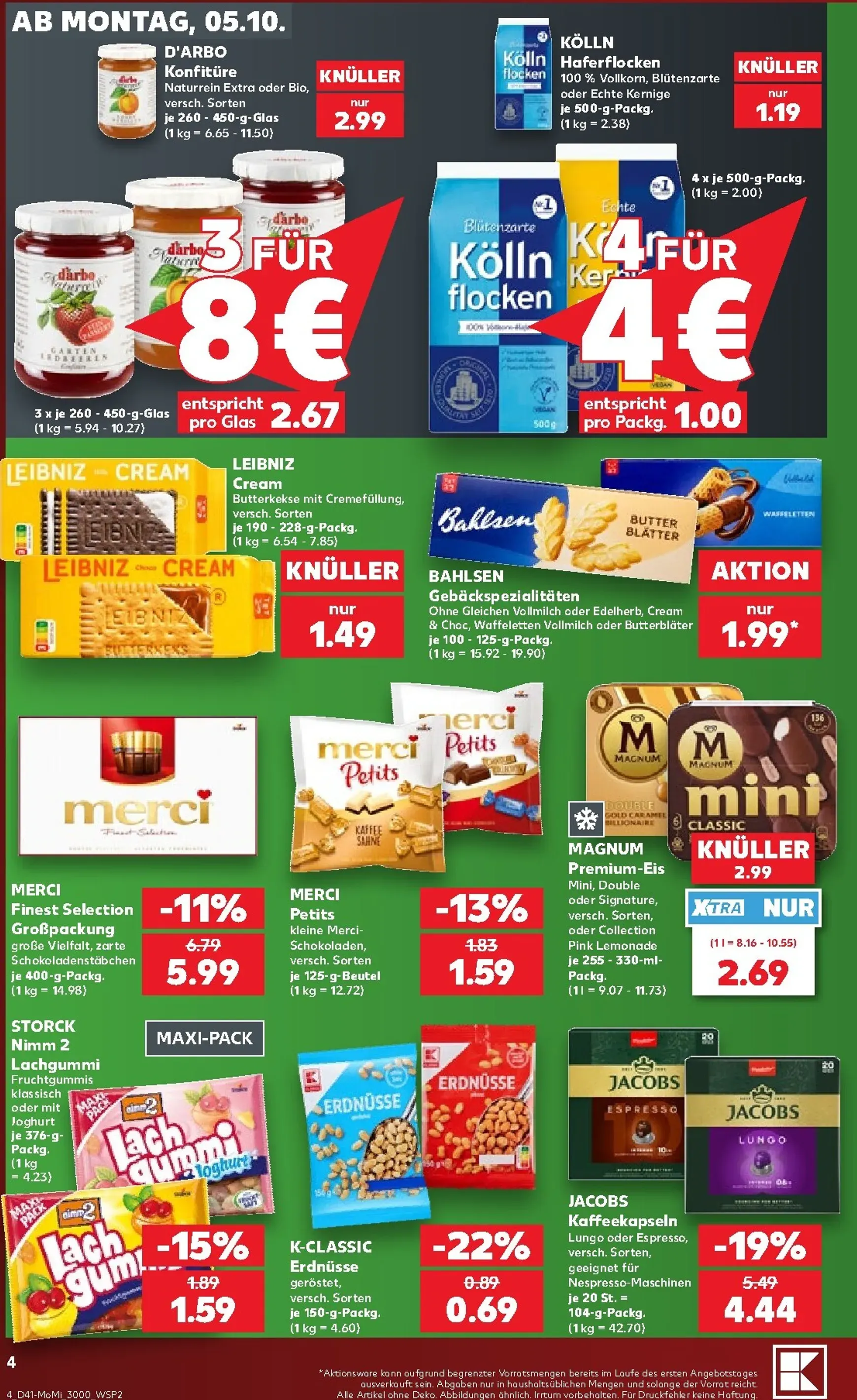 Kaufland Německo - Richtig Sparen Zum Wochenstart Prospekt nächste Woche – von Montag 05.10.2026 bis Mittwoch 07.10.2026 von 5. Oktober bis 7. Oktober 2026 - Prospekt seite 4