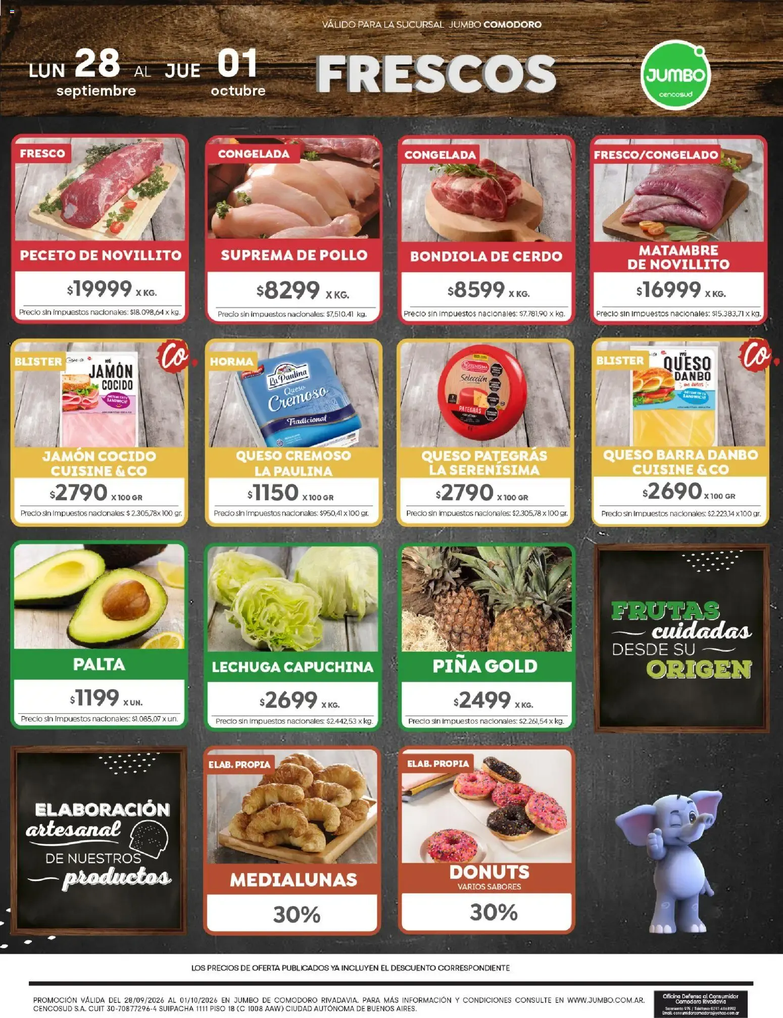 Ofertas de Jumbo - Ofertas | Comodoro del 28/09/2026 - 01/10/2026 28 de septiembre al 1 de octubre 2026 - Página 1 del catálogo
