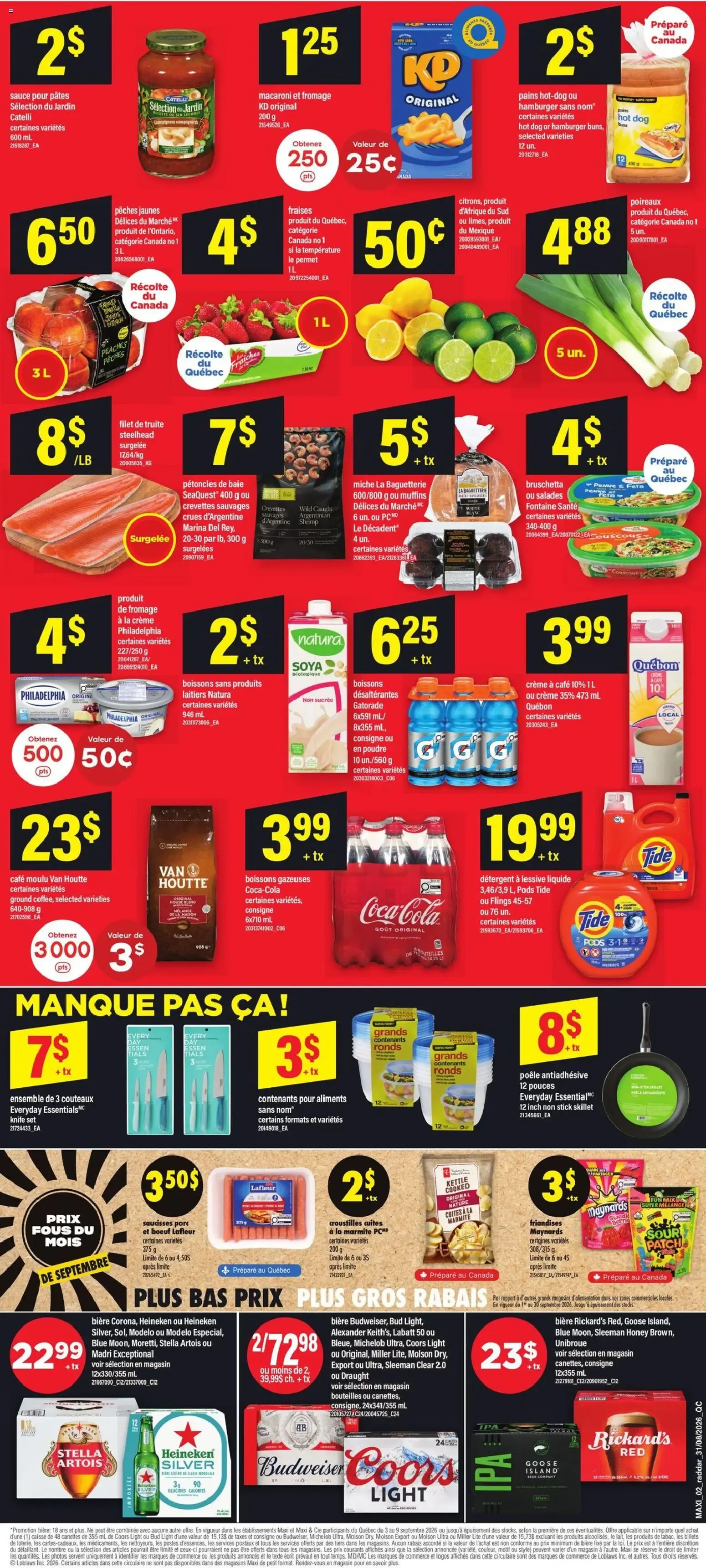 Maxi weekly flyer / circulaire from Sep 3, 2026 > weekly specials & deals from September 3 to September 9 2026 - flyer page 2