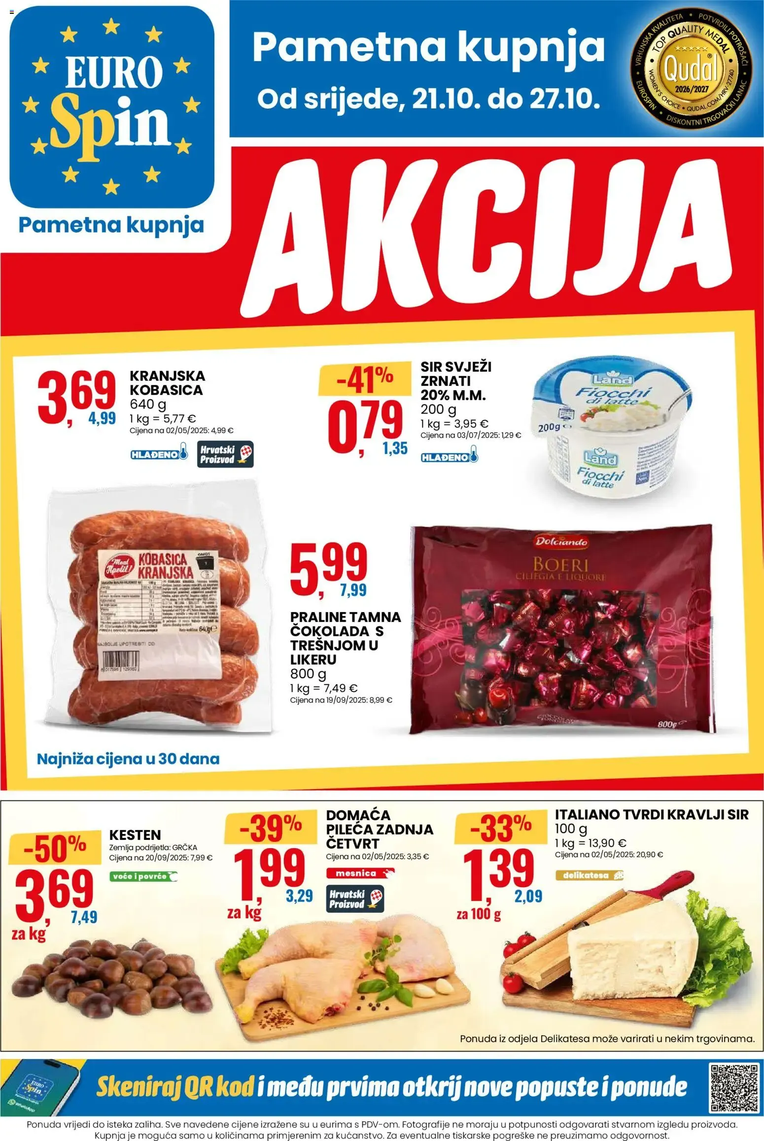 Katalog Eurospin Katalog novi od 21.10.2026 na listanje > letak digitalni od 21. listopada do 27. listopada 2026. - Pregled Stranica 1
