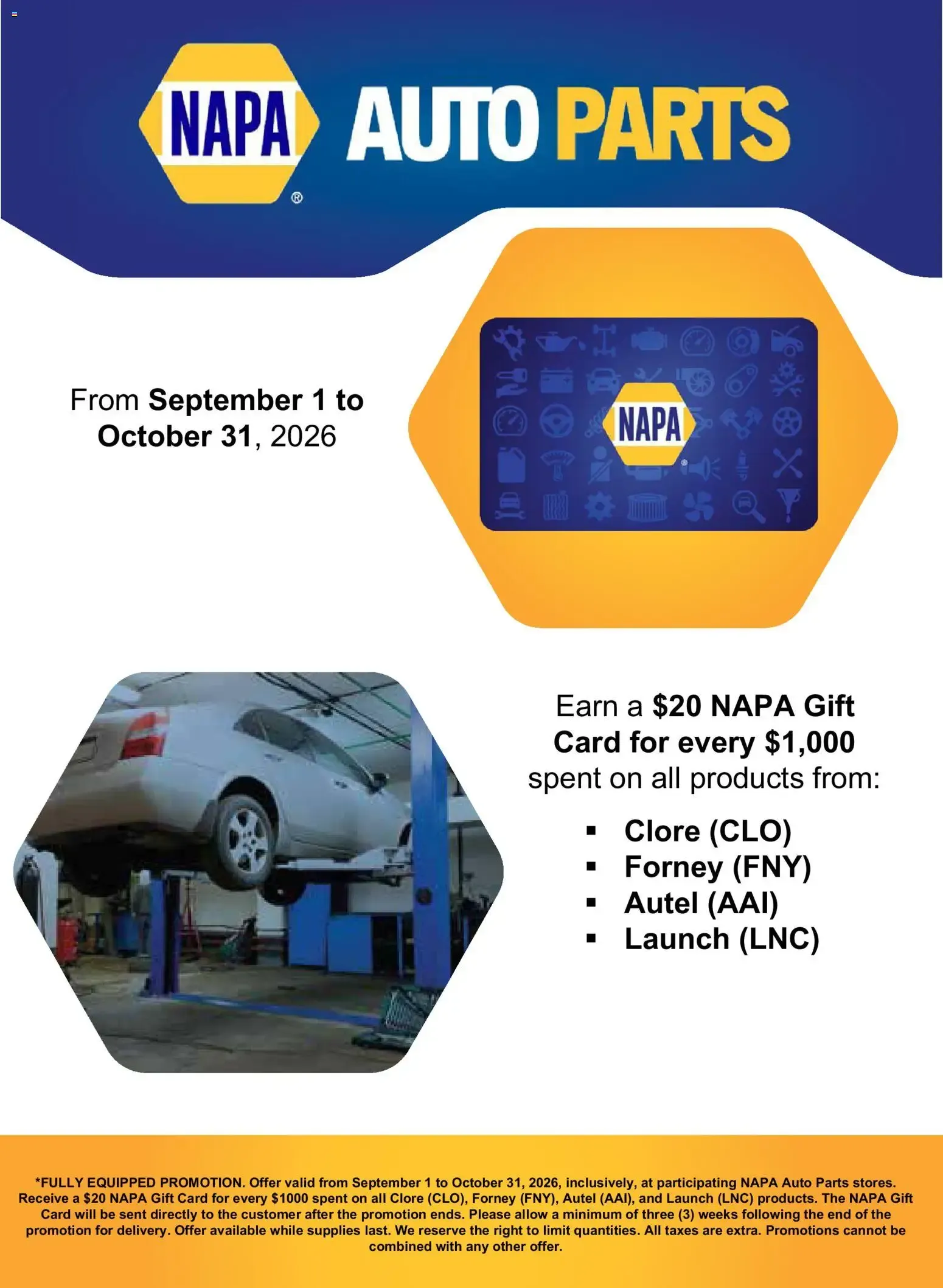 NAPA Auto Parts flyer - Fully Equipped September-October 2026 from Sep 1, 2026 > weekly specials & deals from September 1 to October 31 2026 - flyer page 2