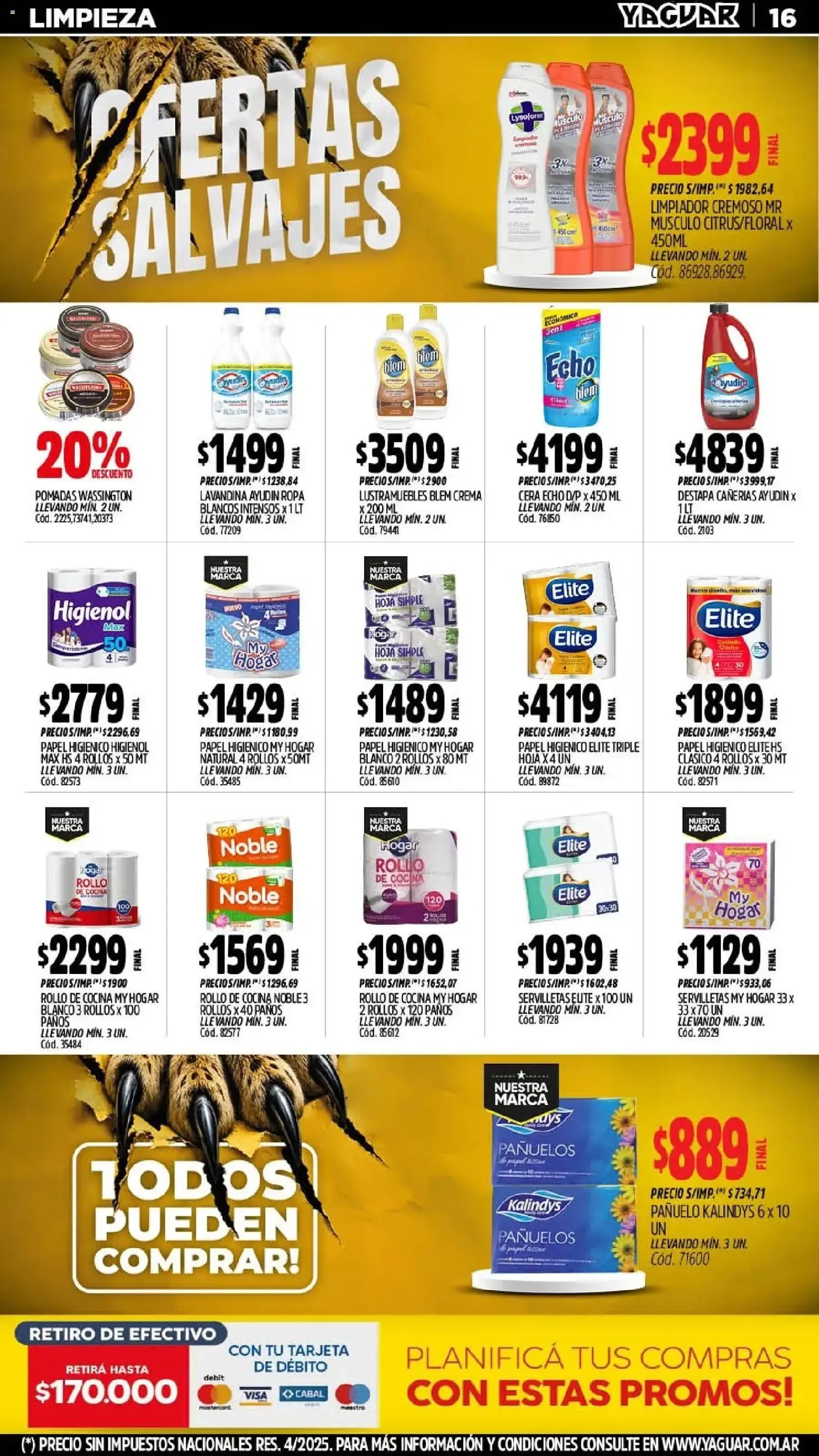Ofertas de Mayorista Yaguar - Ofertas Salvajes Parque Chacabuco 3 de agosto al 9 de agosto 2026 - Página 17 del catálogo