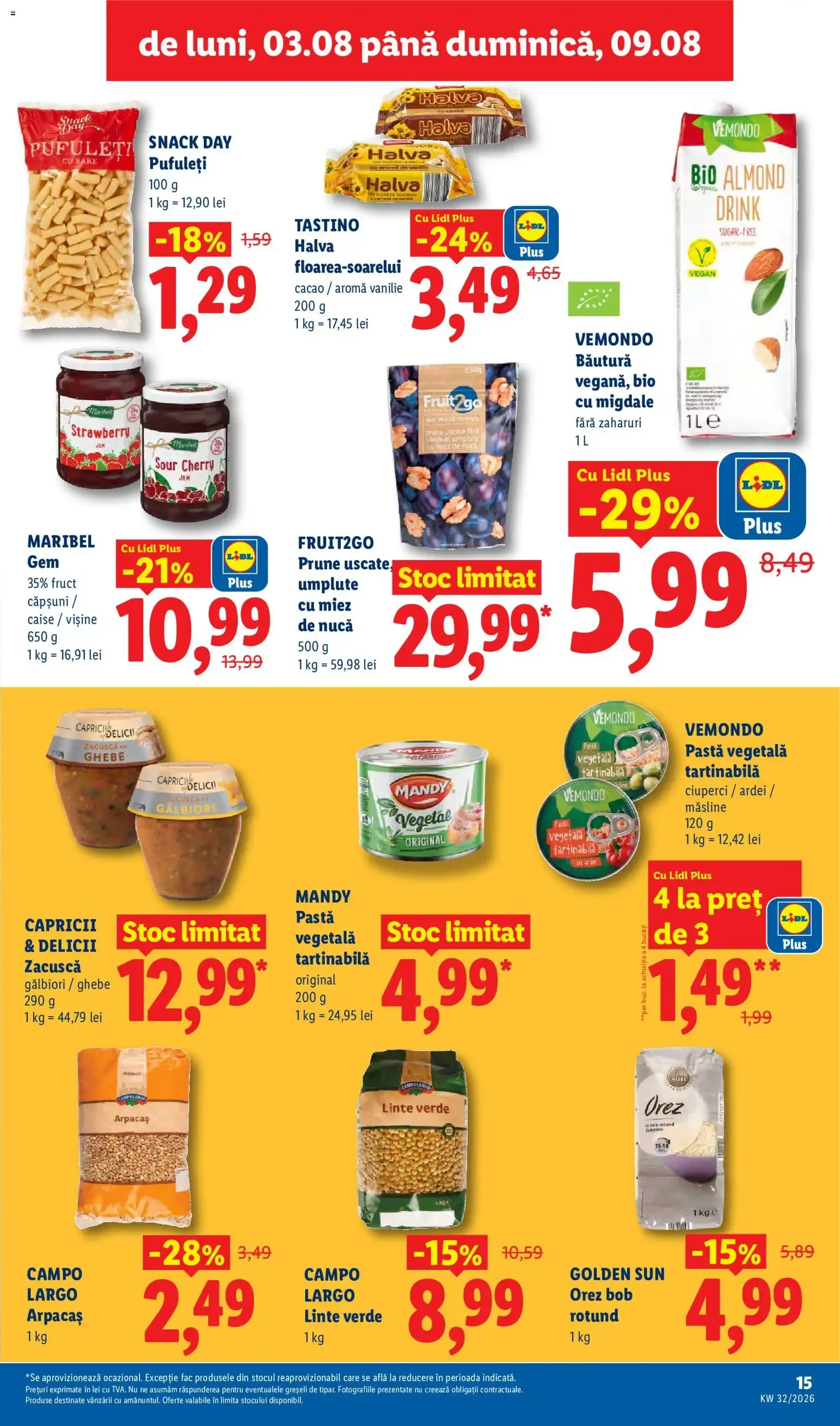 Catalog Catalog LIDL 03.08.2026 - Oferta și Revista online de la 3 august până la 9 august 2026 - Revista Pagina 15