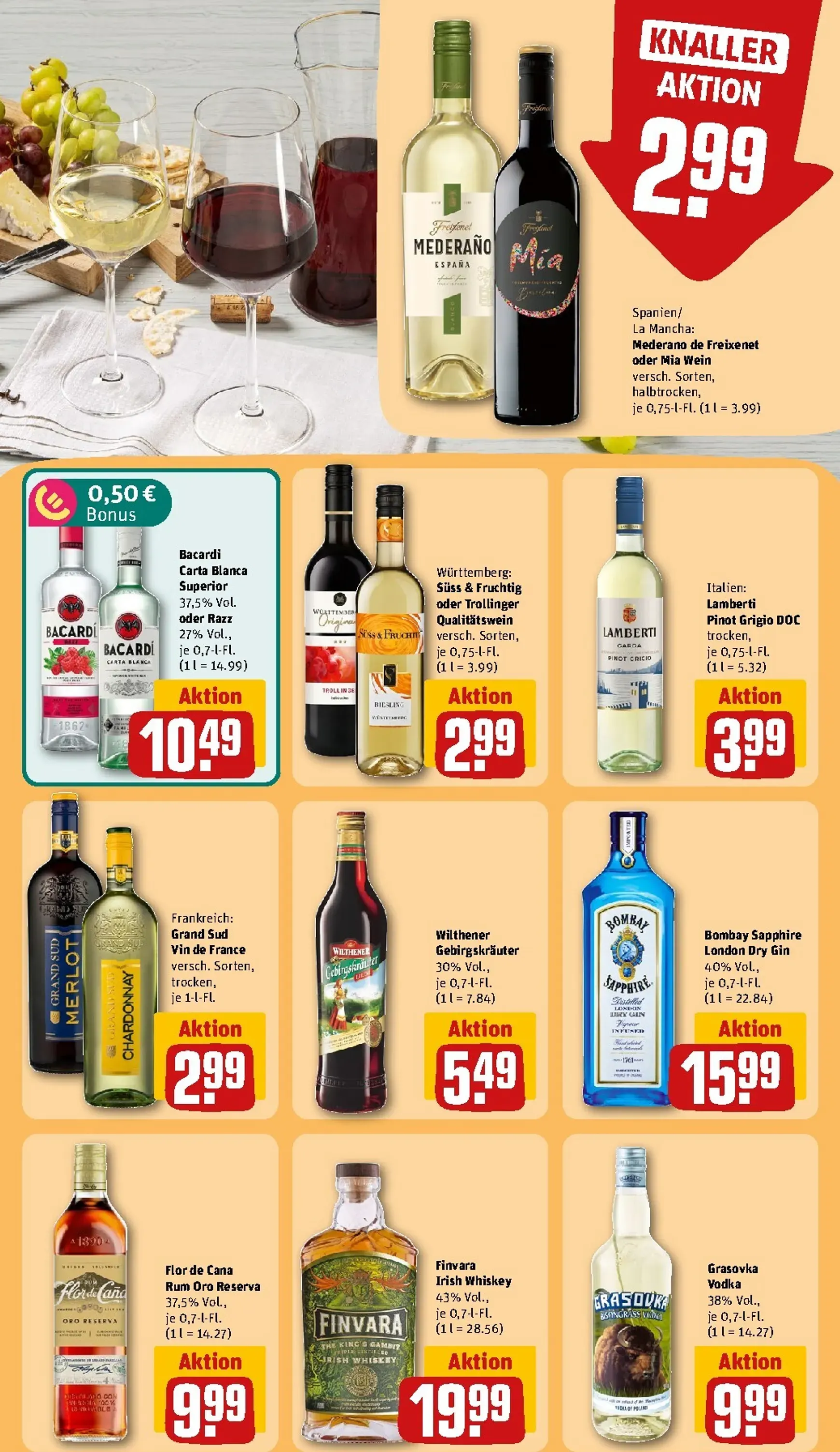 Die REWE Jubelwochen Mega Angebote, mega sparen! von 21. September bis 27. September 2026 - Prospekt seite 23