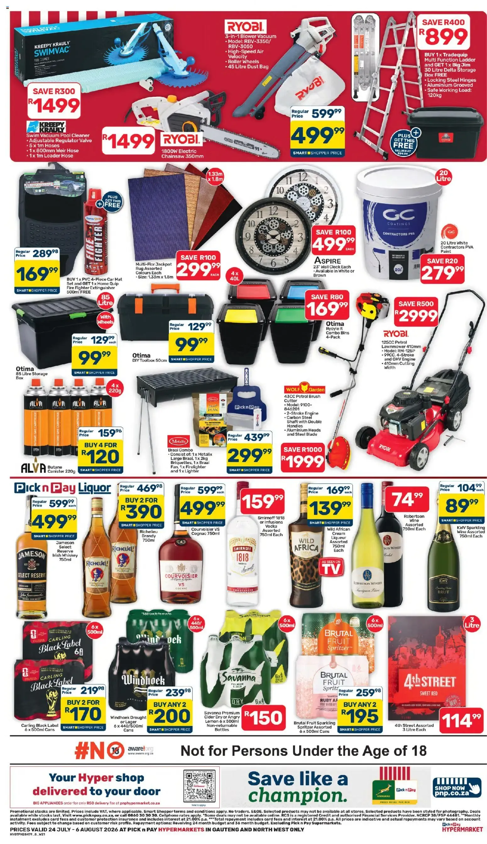 Pick n Pay Inland Provinces - Hypermarket Birthday Specials (24/07/2026 - 06/08/2026) Online from 24 July to 6 August 2026 - Catalogue Page 8