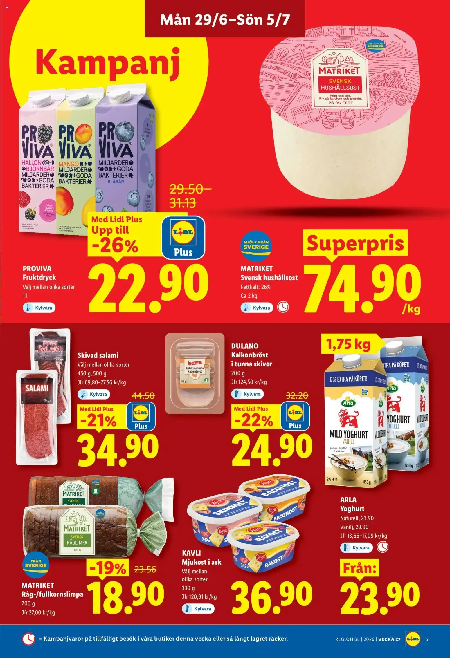 Lidl erbjudanden från 29/06/2026 - 05/07/2026 > Reklamblad nuvarande rabatter från 29 juni till 5 juli 2026 - Reklamblad sidor 5