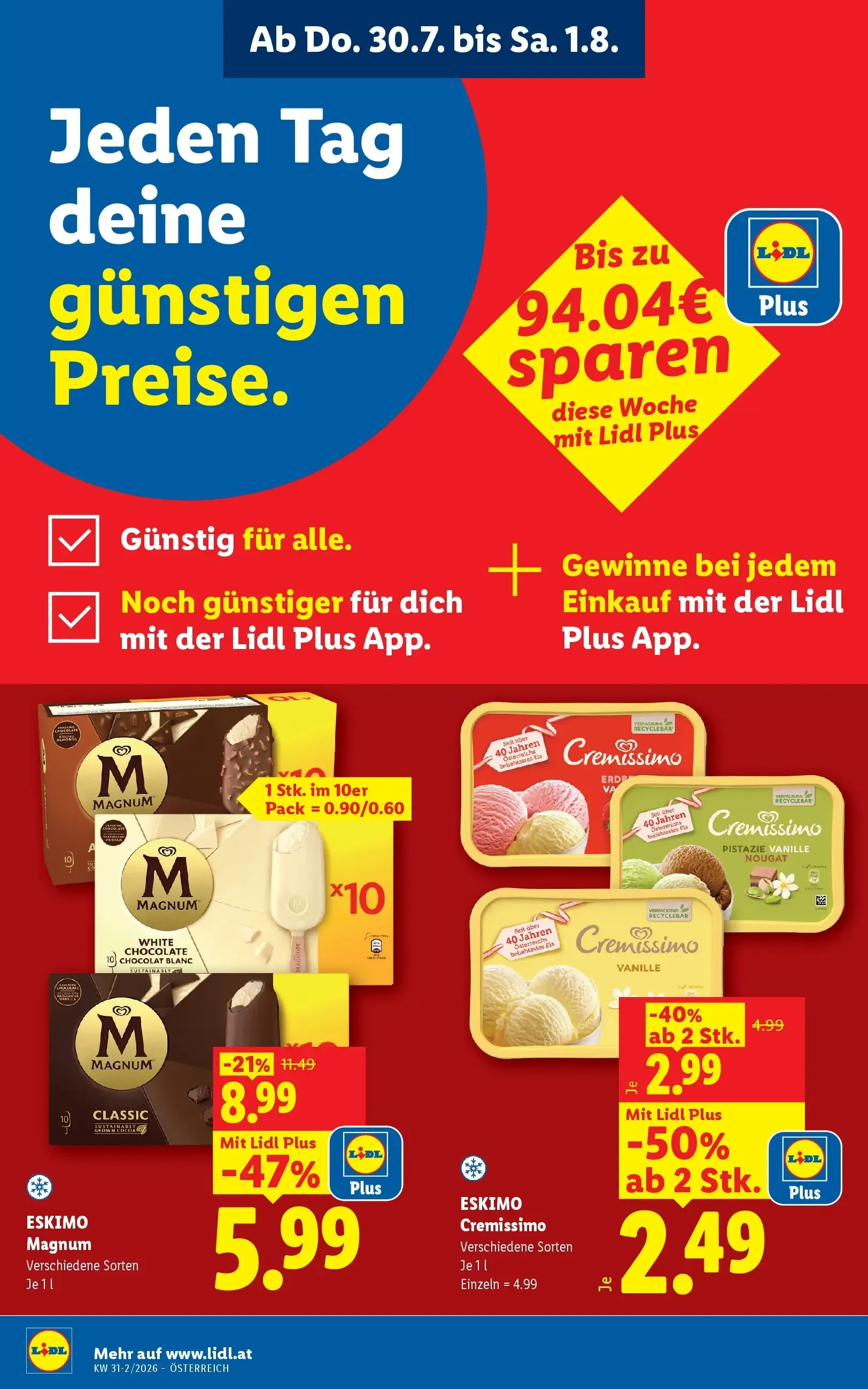 Lidl Aktion von 30. Juli bis 1. August 2026 - Flugblätt seite  2