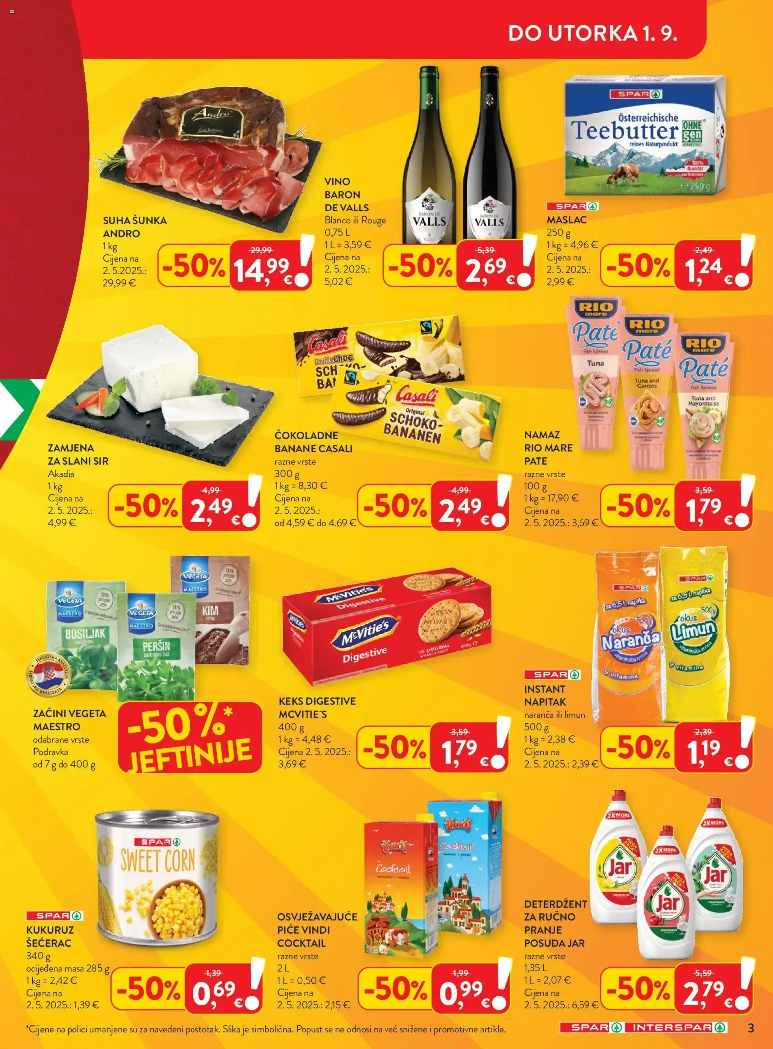 Katalog Interspar Katalog akcija od 26.08.2026 od 26. kolovoza do 1. rujna 2026. - Pregled Stranica 3