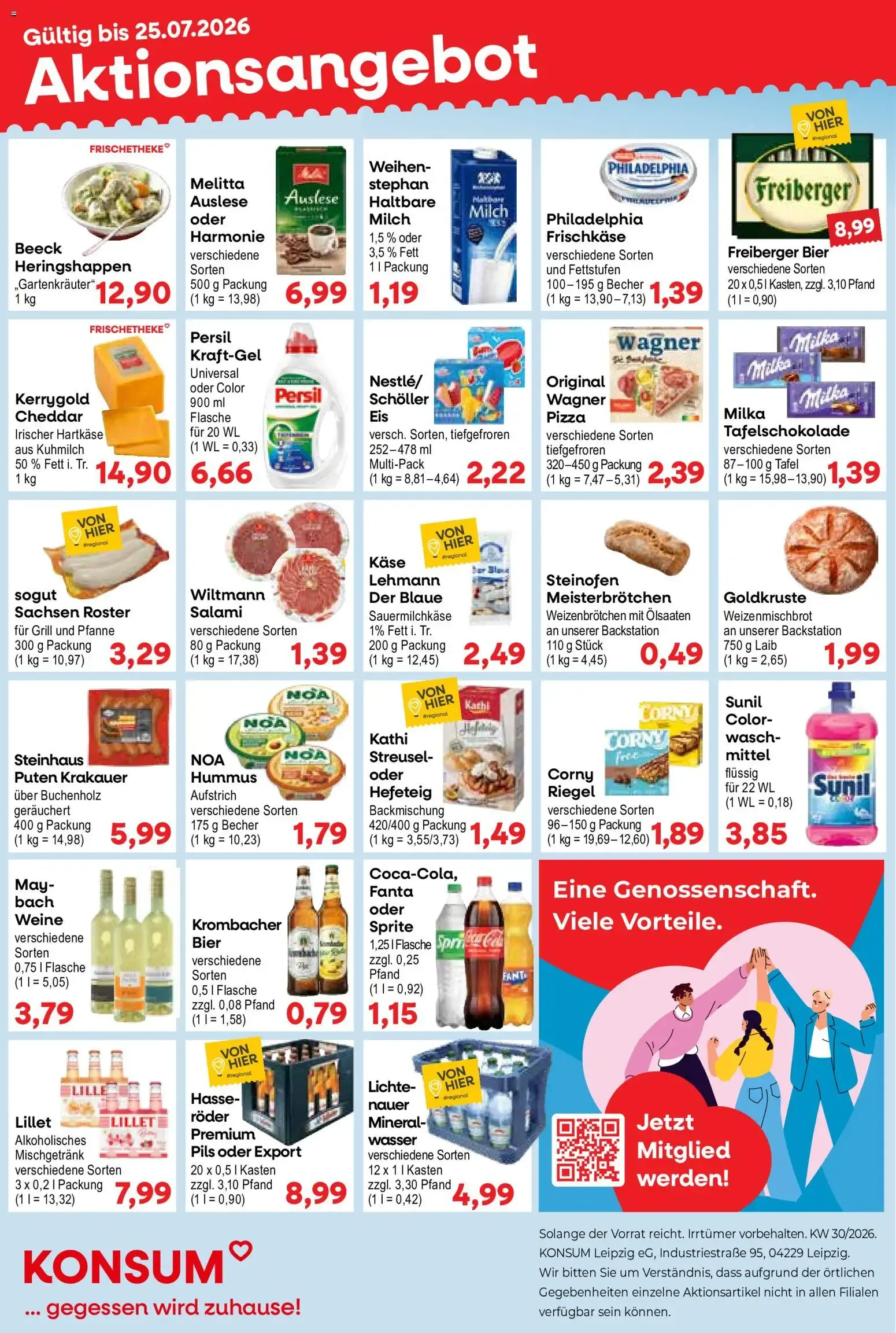 KONSUM Aktionsangebot von 20. Juli bis 25. Juli 2026 - Prospekt seite 1