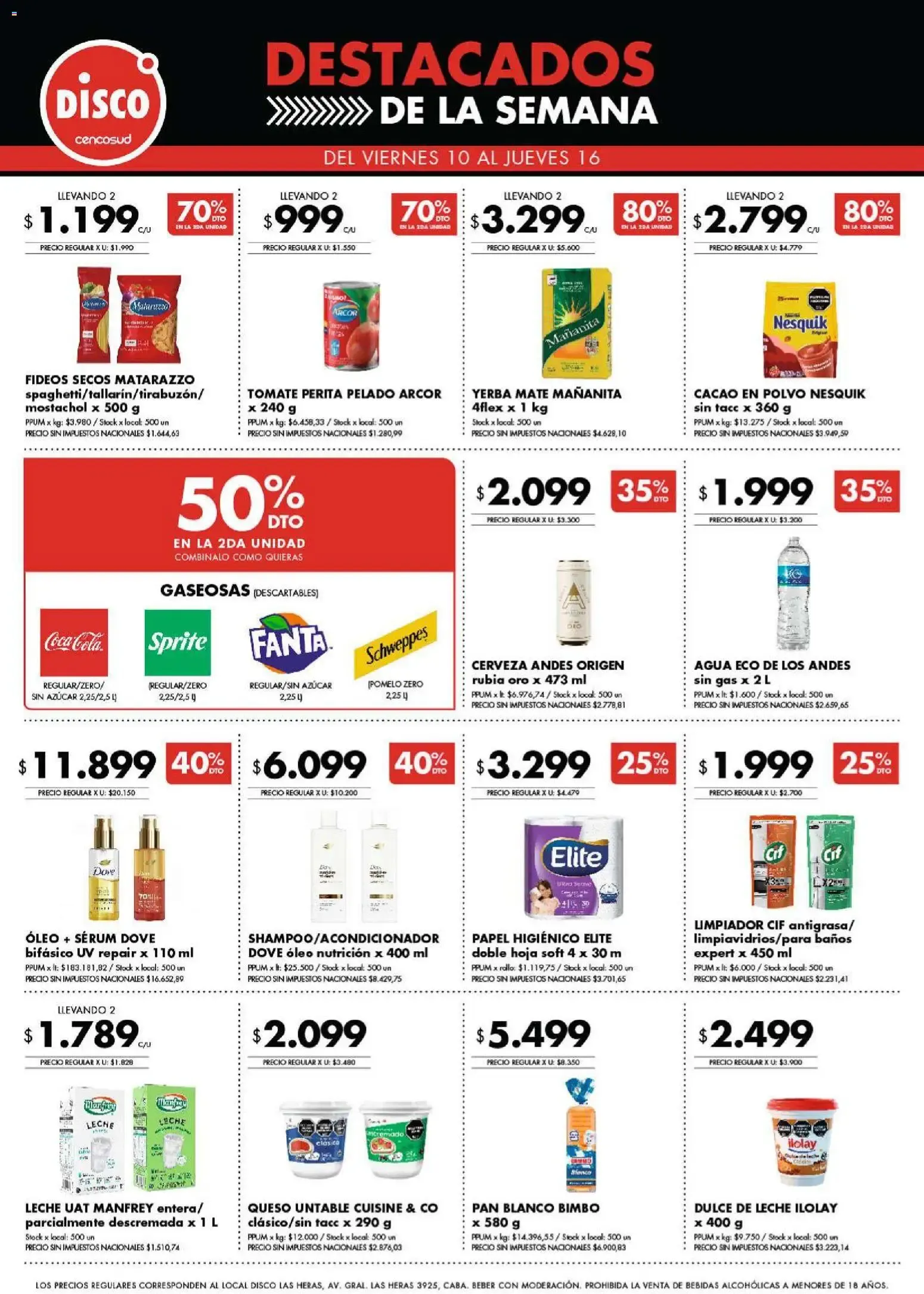 Ofertas de Disco - Destacados de la Semana 10 de julio al 16 de julio 2026 - Página 1 del catálogo