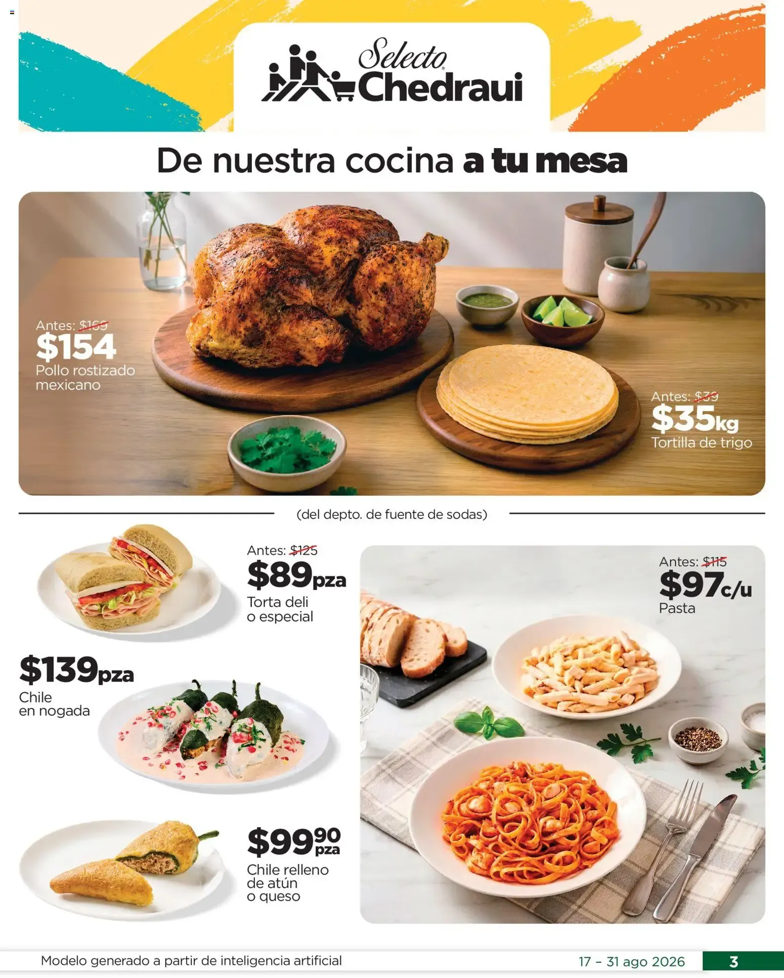 Catálogo de Chedraui folleto Llevarte más cuesta menos (17/08/2026 - 31/08/2026) - catálogo en línea 17 de agosto al 31 de agosto 2026 - Pagina 3