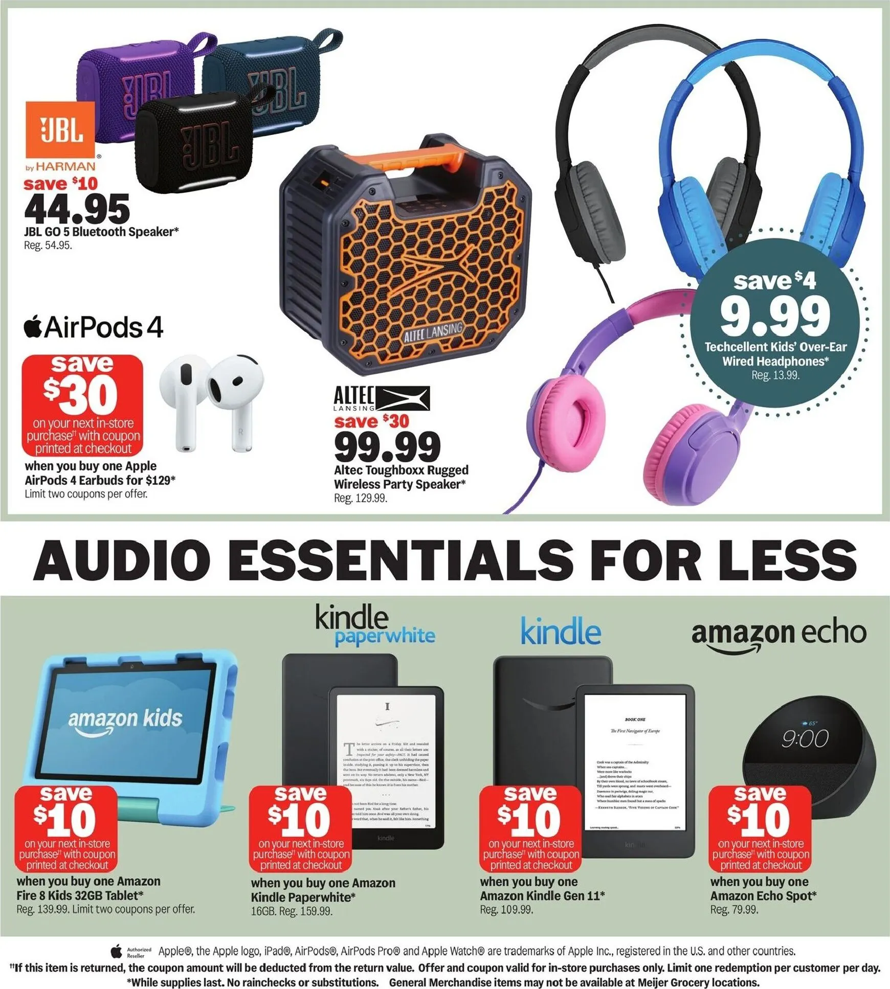 Weekly promotion Current Meijer - College Vibes leaflet valid from Wednesday 08/05/2026 to Tuesday 08/11/2026 spanning from August 5 to August 11 2026 - Page 2 for Catalogue 365