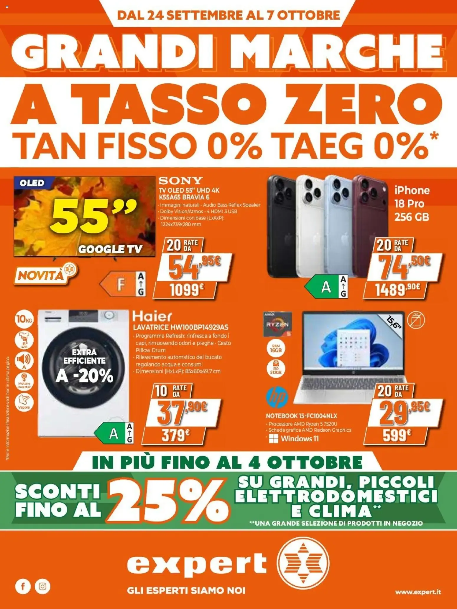 Expert: Grandes Marcas a Tasa Cero y Descuentos en Electrodomésticos