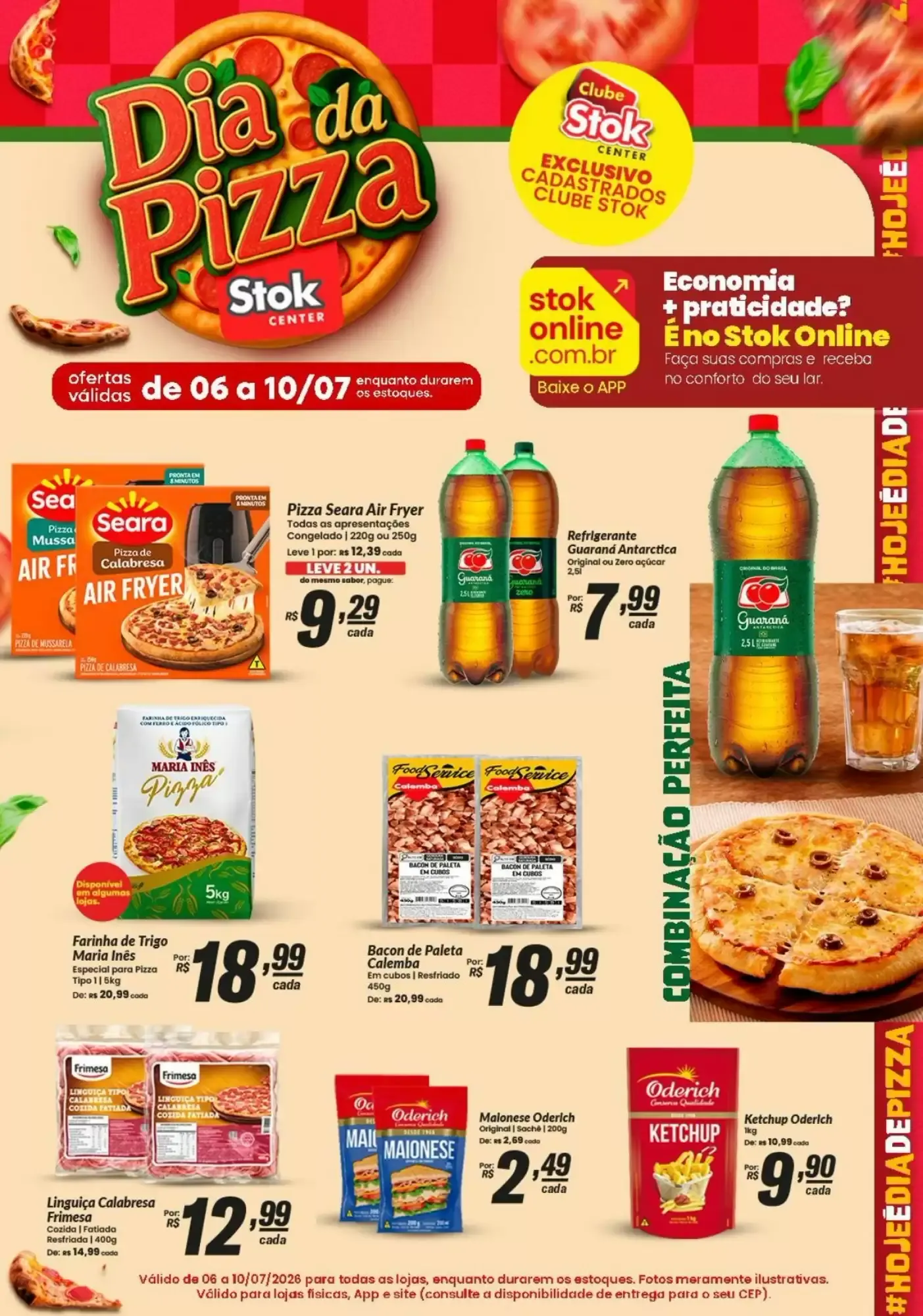 Encarte de Dia da Pizza - Stok Center 6 de julho até 10 de julho 2026 - Pagina 1