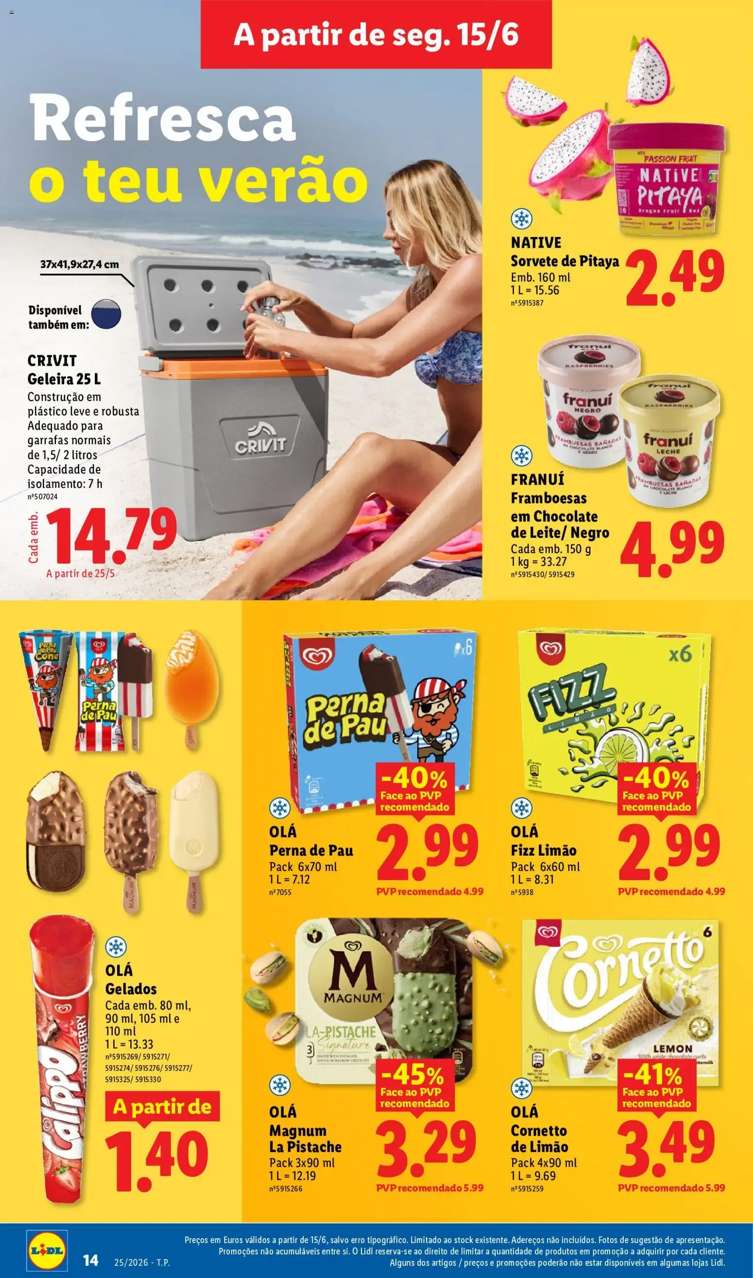 Folheto Olá verão! Descobre sabores e ideias, perfeitos para esta estação. de 15 de junho até 28 de setembro 2026 - Pagina 14