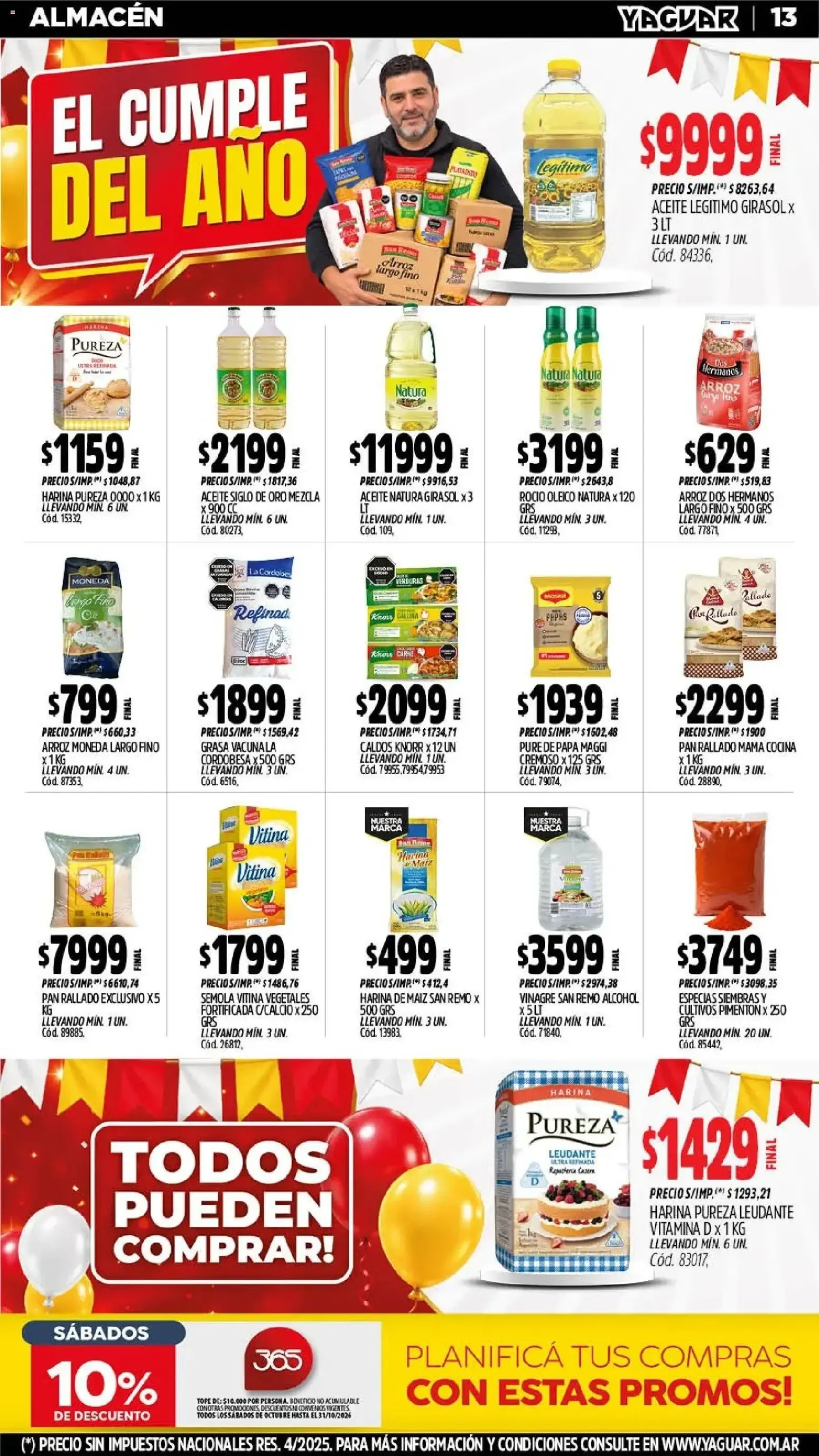 Ofertas de Yaguar - El Cumple del Año 38 26 de octubre al 1 de noviembre 2026 - Página 15 del catálogo