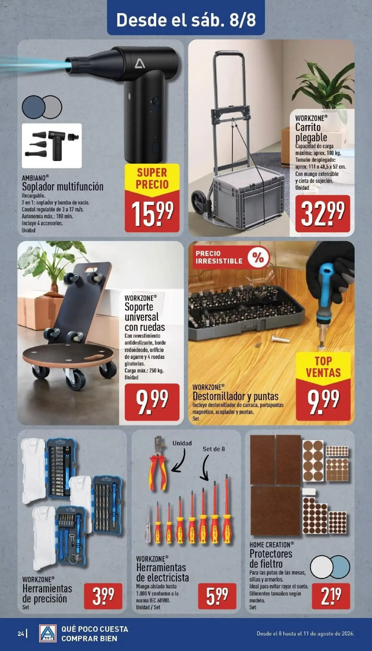 Catálogo de Aldi: Frescura a precios para tirarse a la piscina 3 de agosto al 9 de agosto 2026 - Página 24