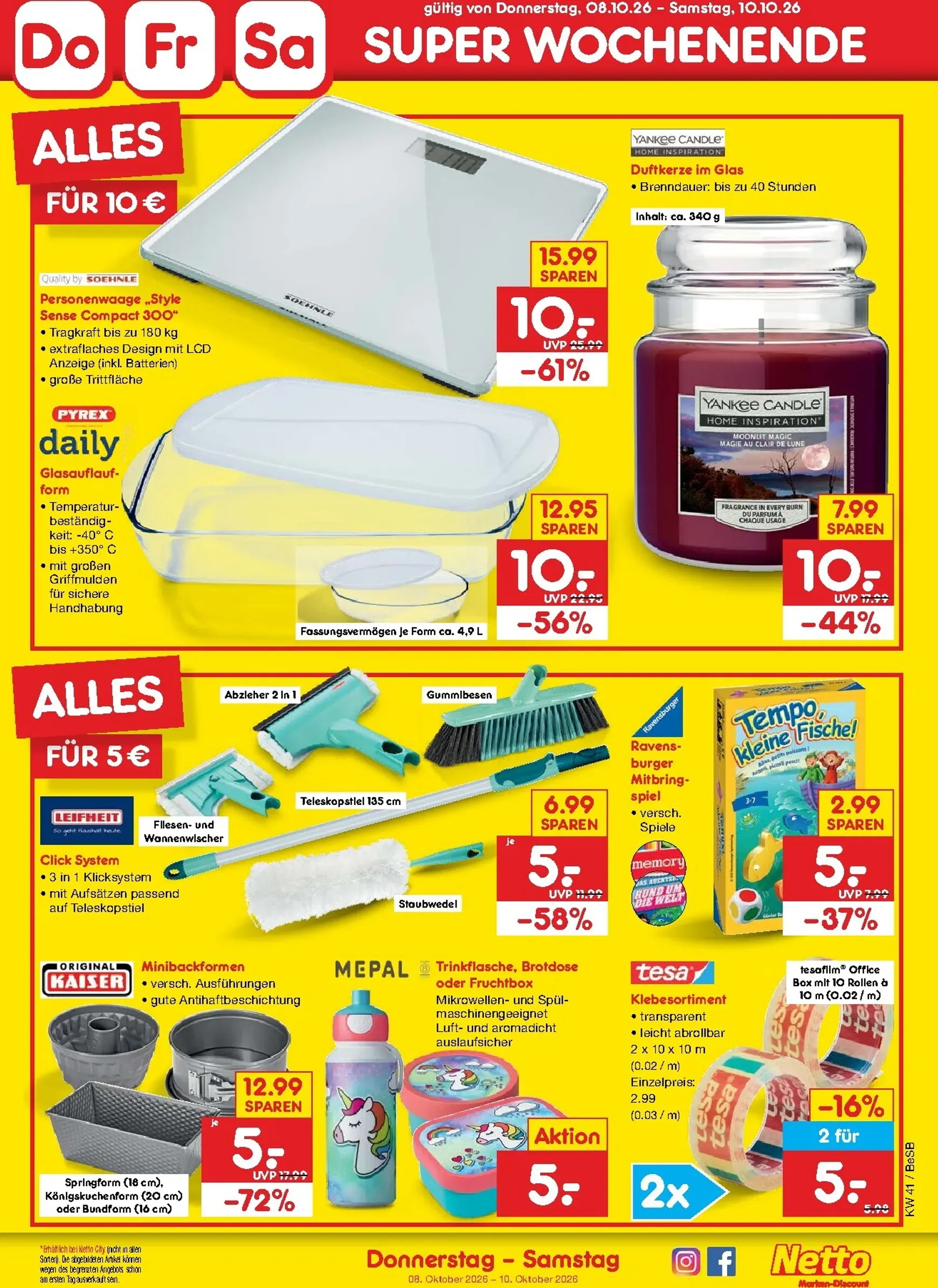 Netto Marken Discount Prospekt – von Montag 05.10.2026 bis Samstag 10.10.2026 von 5. Oktober bis 10. Oktober 2026 - Prospekt seite 44