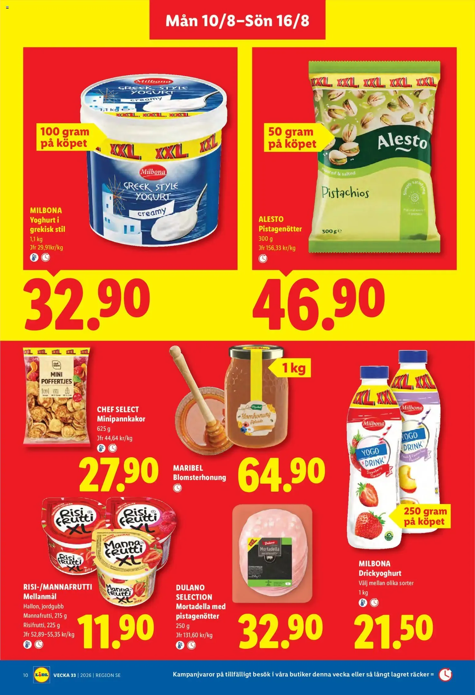Lidl erbjudanden från 10/08/2026 - 16/08/2026 > Reklamblad nuvarande rabatter från 10 augusti till 16 augusti 2026 - Reklamblad sidor 10