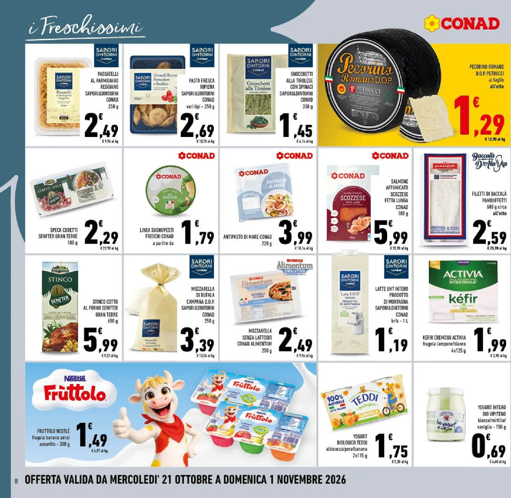 Conad Taglio Netto da 21 ottobre a 1 novembre di 2026 - Pagina del volantino 8