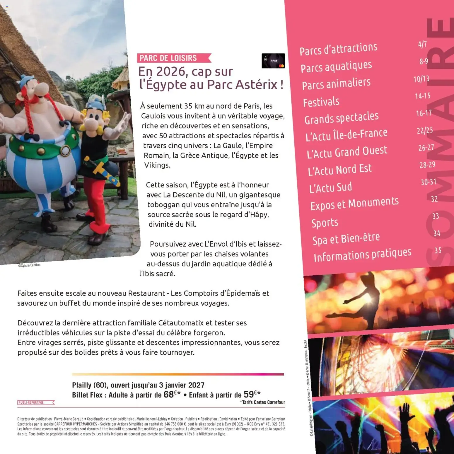 Carrefour spectacles LE BOOK DE VOS SORTIES du 1 avril au 30 septembre 2026 - Catalogue page 3