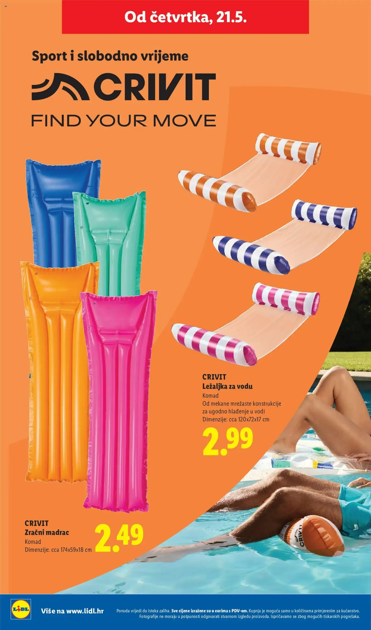 Katalog Lidl CRIVIT Find your move novi od 18.05.2026 na listanje > letak digitalni od 18. svibnja do 31. kolovoza 2026. - Pregled Stranica 16