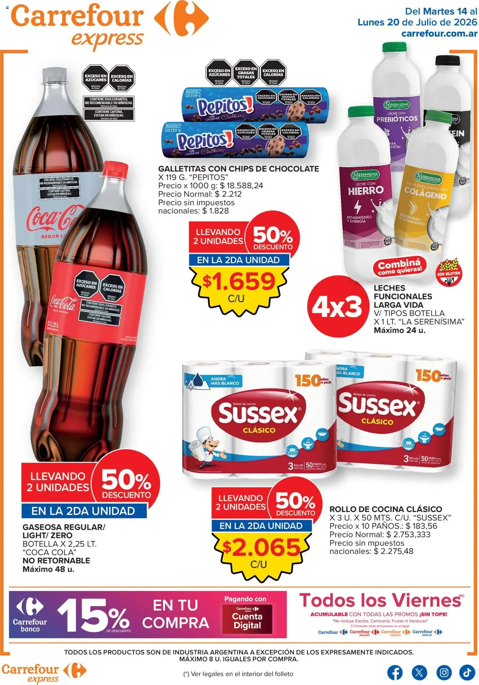 Ofertas de Carrefour Express || del 14/07/2026 - 21/07/2026 || Promociones 14 de julio al 20 de julio 2026 - Página 1 del catálogo