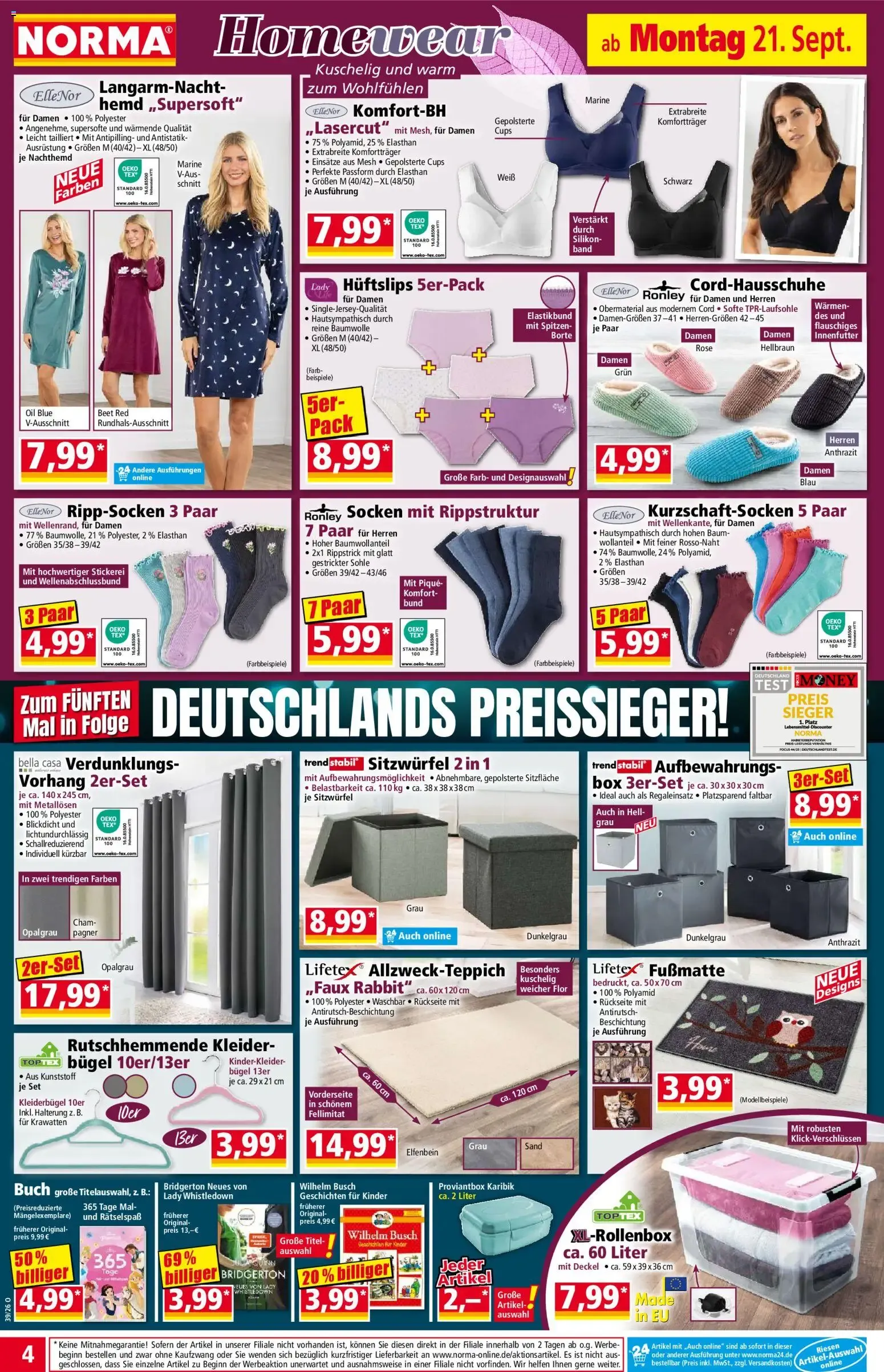 NORMA: Mehr fürs Geld ab 21. September von 21. September bis 27. September 2026 - Prospekt seite 4