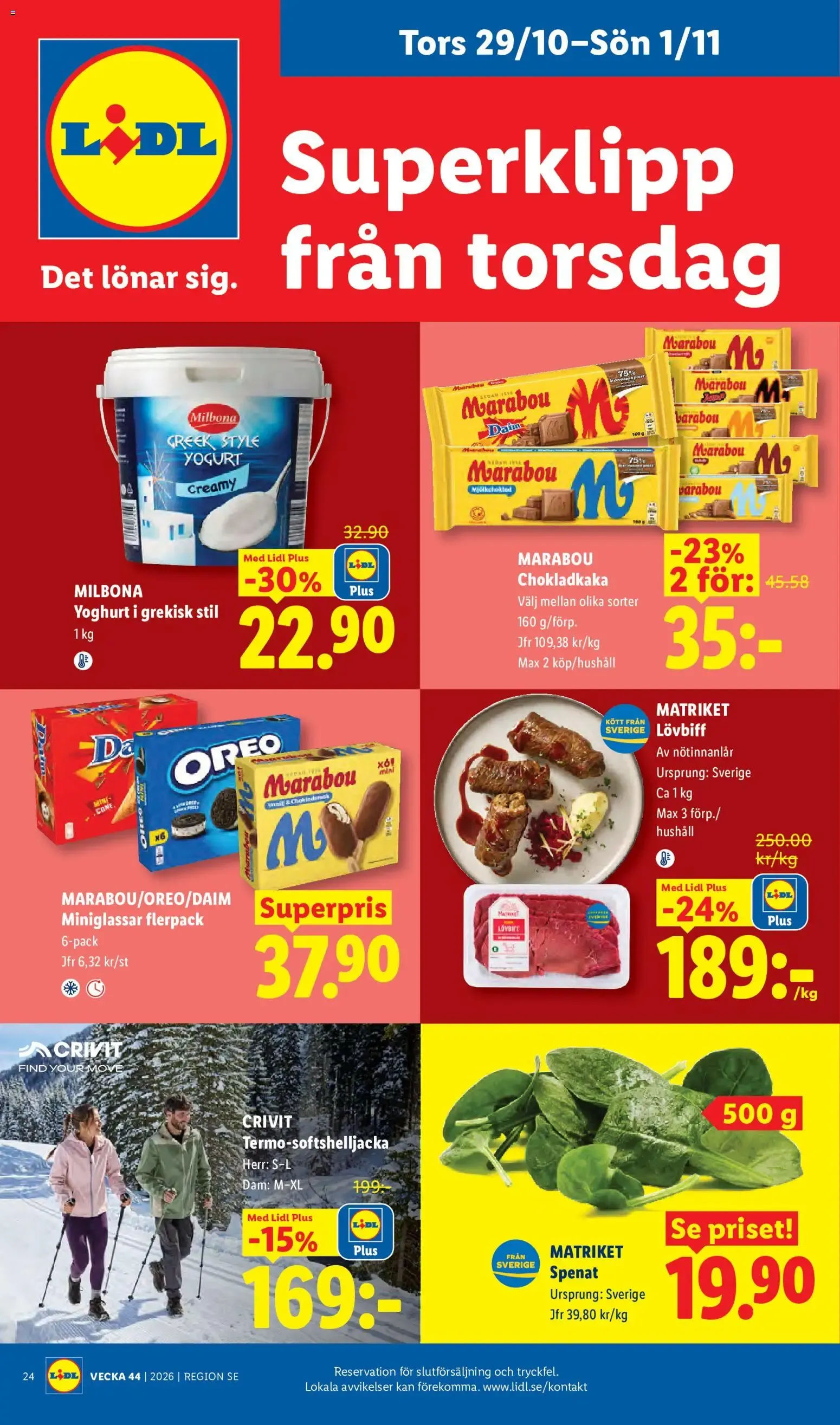 Lidl Veckans erbjudanden från 26 oktober till 1 november 2026 - Reklamblad sidor 28
