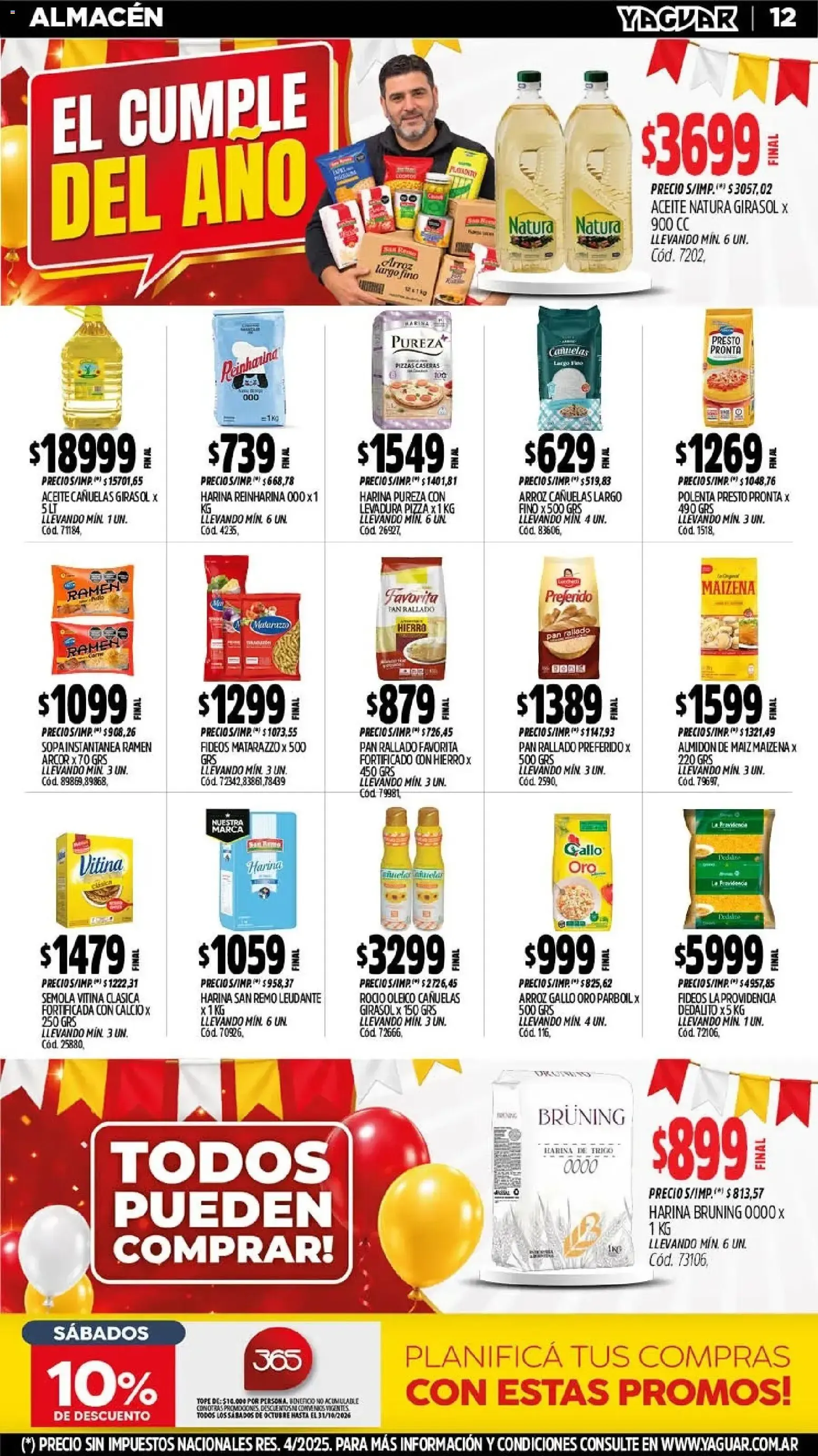 Ofertas de El Cumple del Año 38 - Mayorista Yaguar 19 de octubre al 25 de octubre 2026 - Página 14 del catálogo