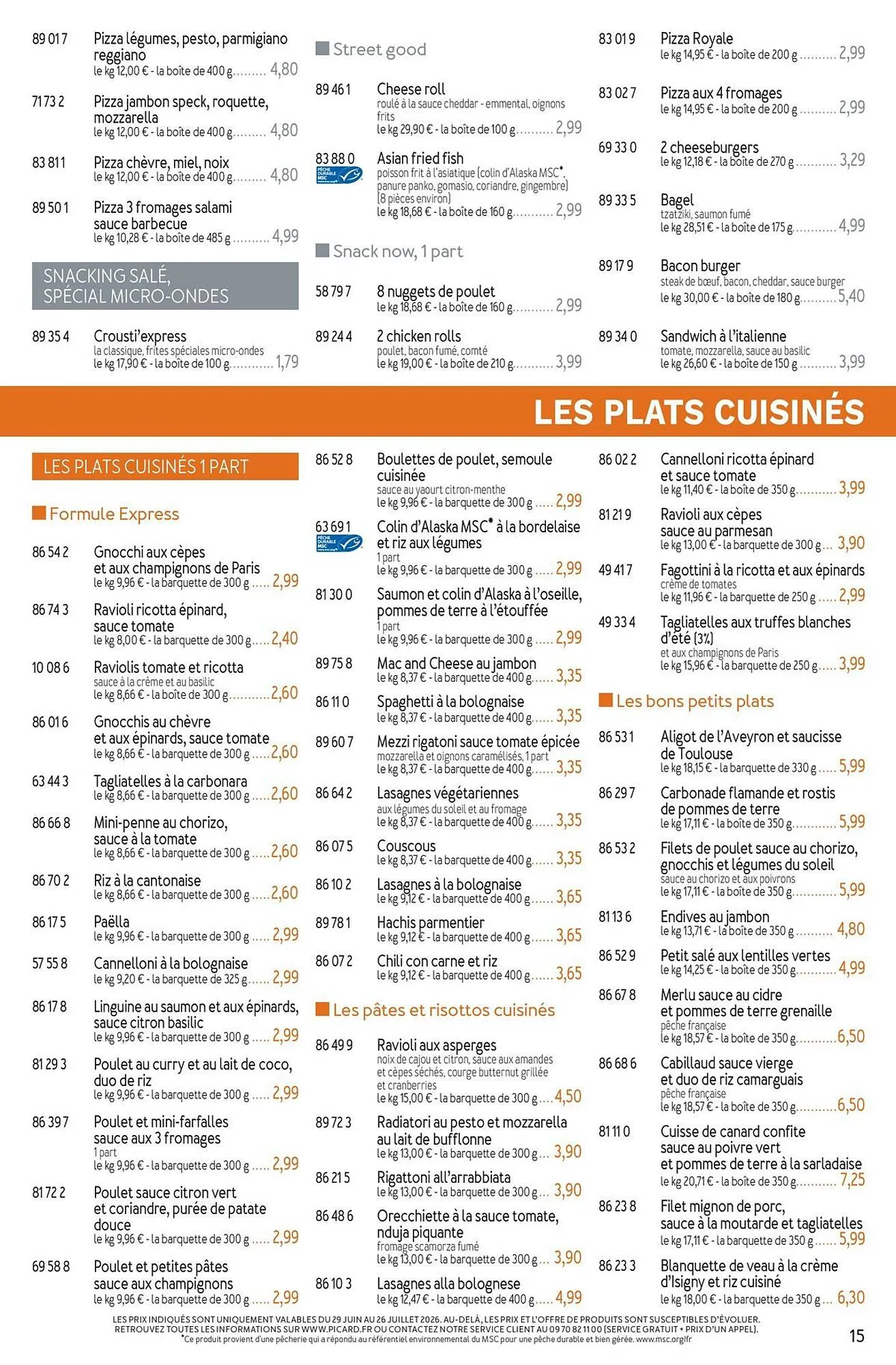 Picard Catalogue Du 29/06/2026 au 13/09/2026 du 29 juin au 13 septembre 2026 - Catalogue page 15