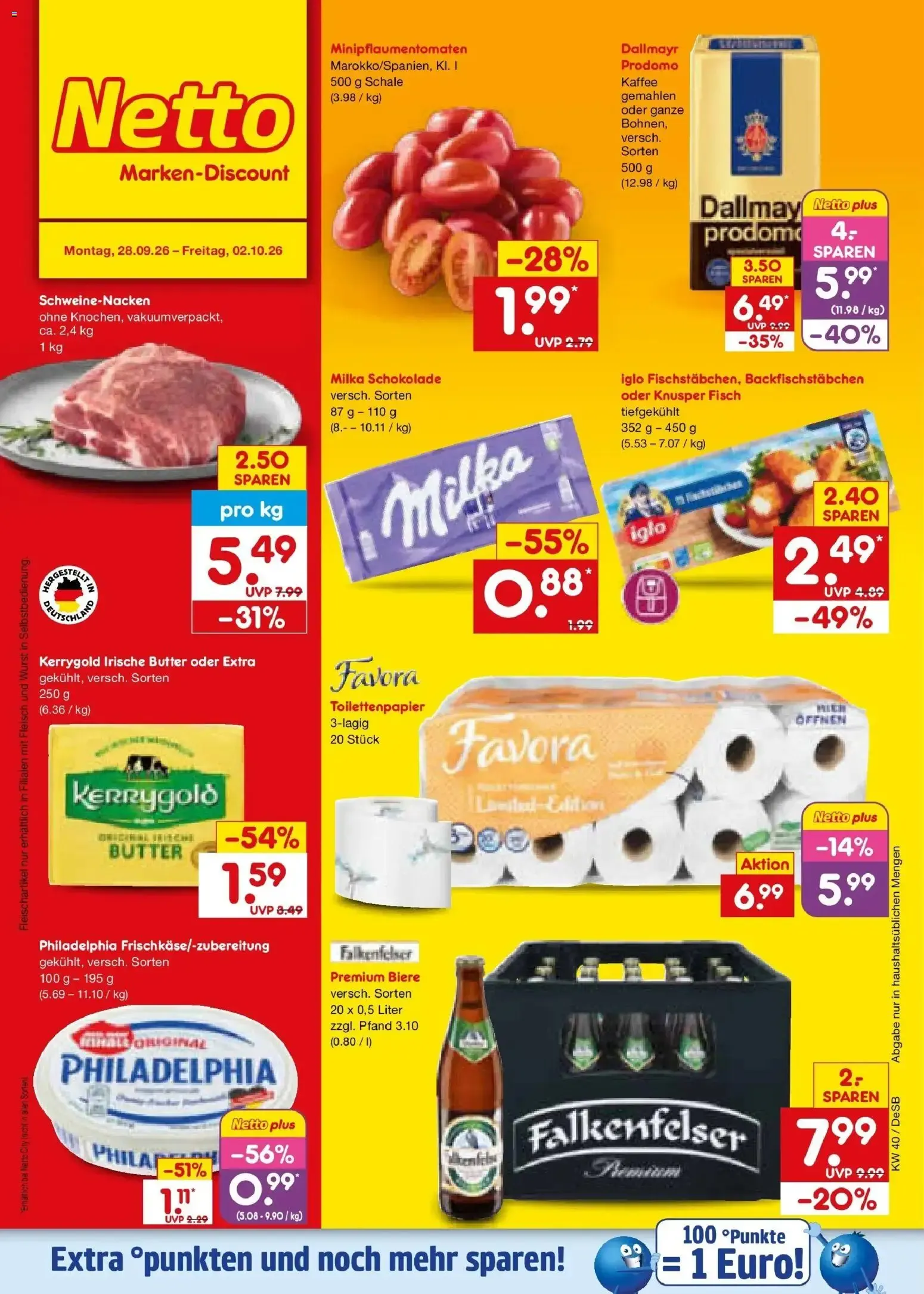 Netto Marken-Discount Prospekt (ab 28.09.2026) » Angebote von 28. September bis 2. Oktober 2026 - Prospekt seite 1