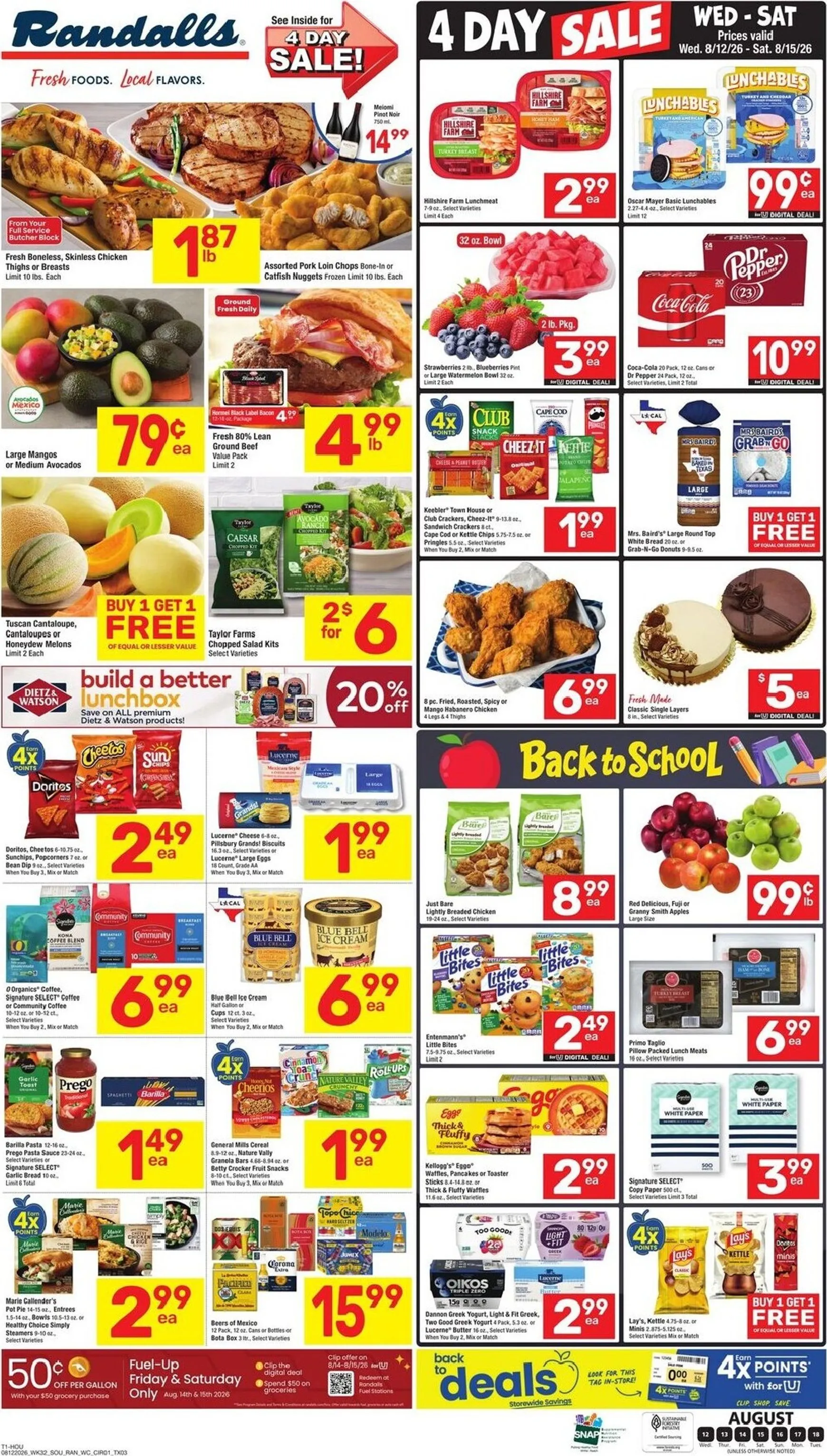 Current Randalls leaflet valid from Wednesday 08/12/2026 to Tuesday 08/18/2026