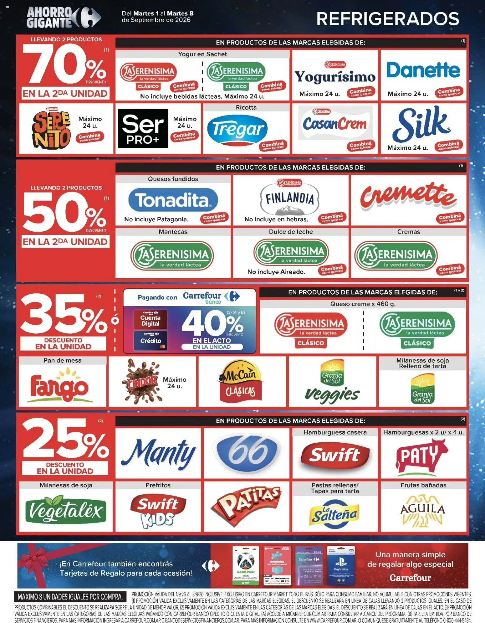 Ofertas de Carrefour - Ofertas Hiper y Market | Ahorro Gigante 1 de septiembre al 8 de septiembre 2026 - Página 44 del catálogo