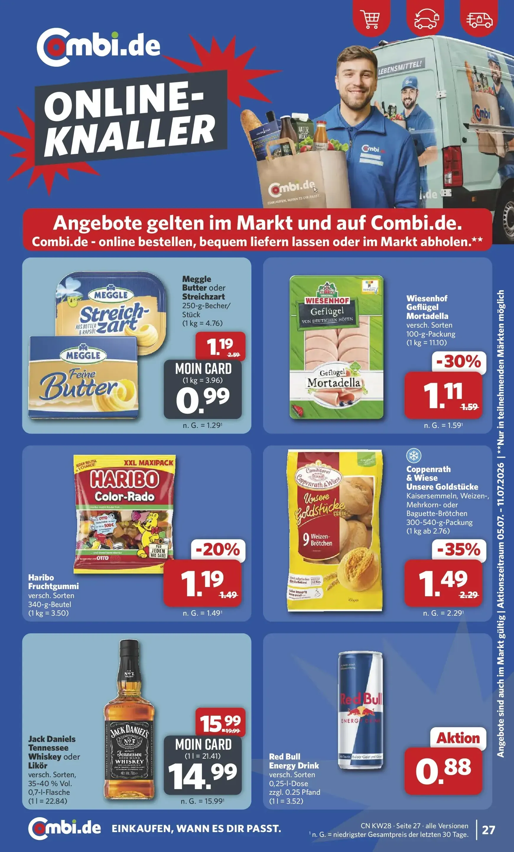 Combi Prospekt – von Montag 06.07.2026 bis Samstag 11.07.2026 von 6. Juli bis 11. Juli 2026 - Prospekt seite 27