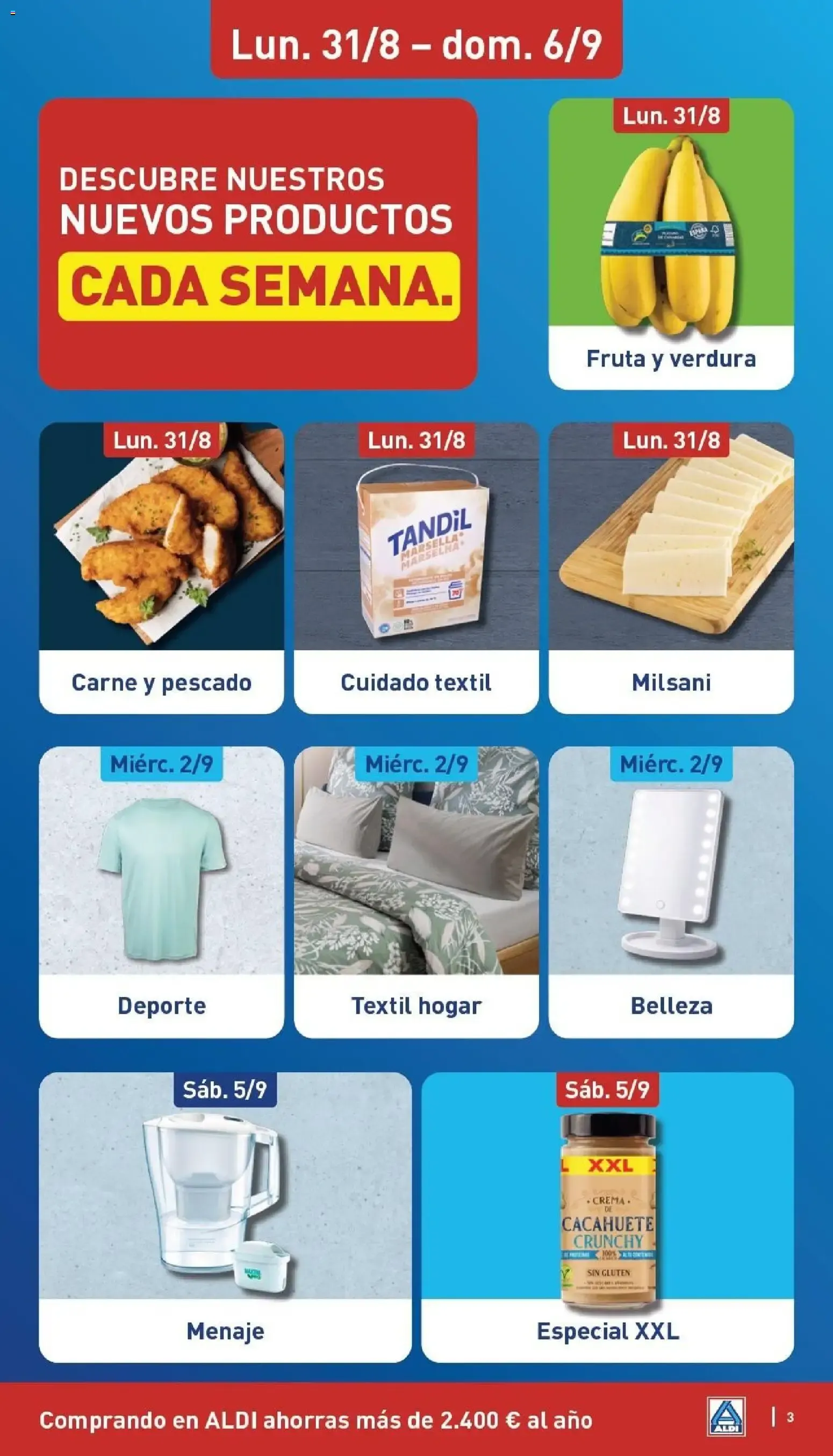Catálogo de Aldi folleto | Catálogo 31 de agosto al 6 de septiembre 2026 - Página 3