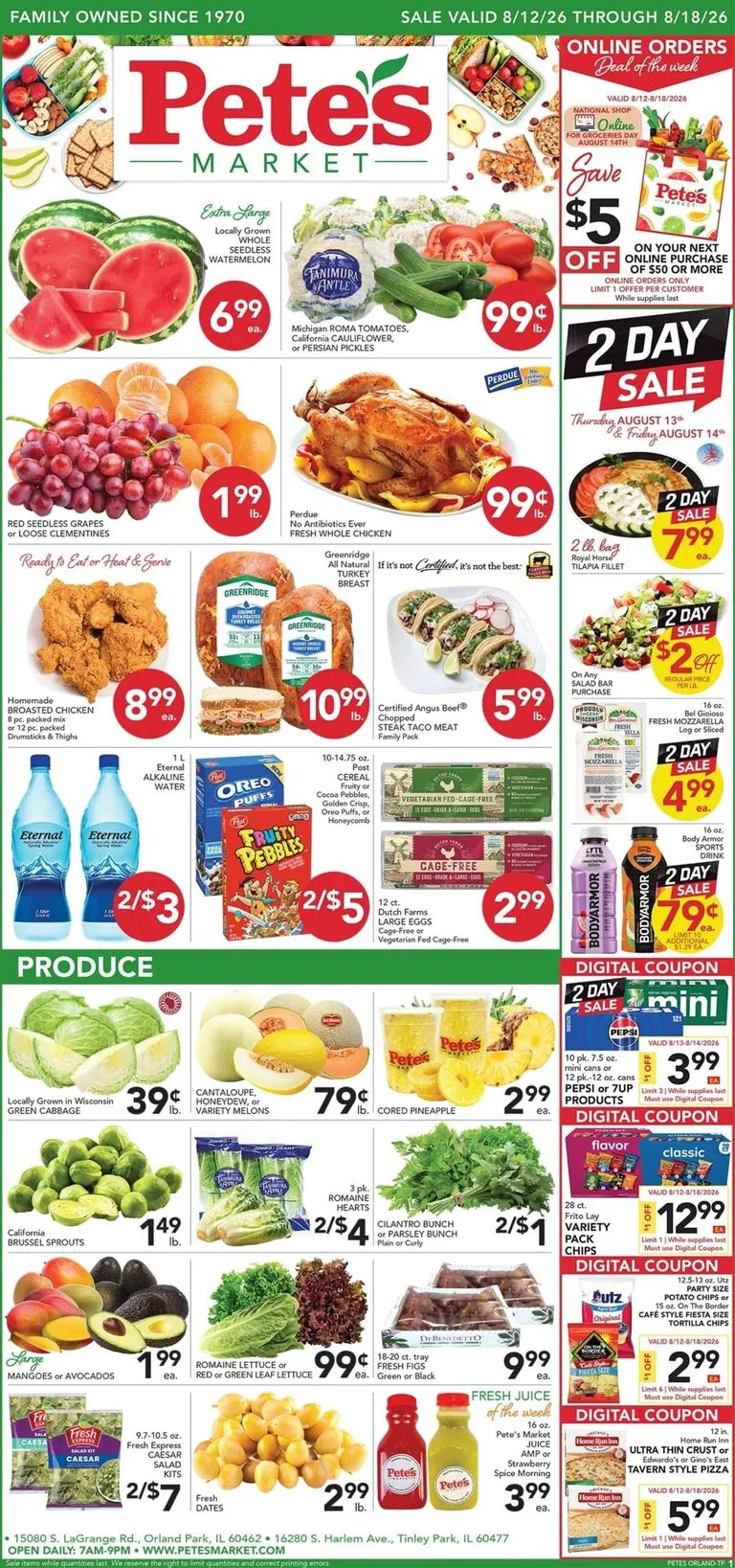 Weekly ad Current Pete's Fresh Market - Orland Park leaflet valid from Wednesday 08/12/2026 to Tuesday 08/18/2026 from August 12 to August 18 2026 - Page 1
