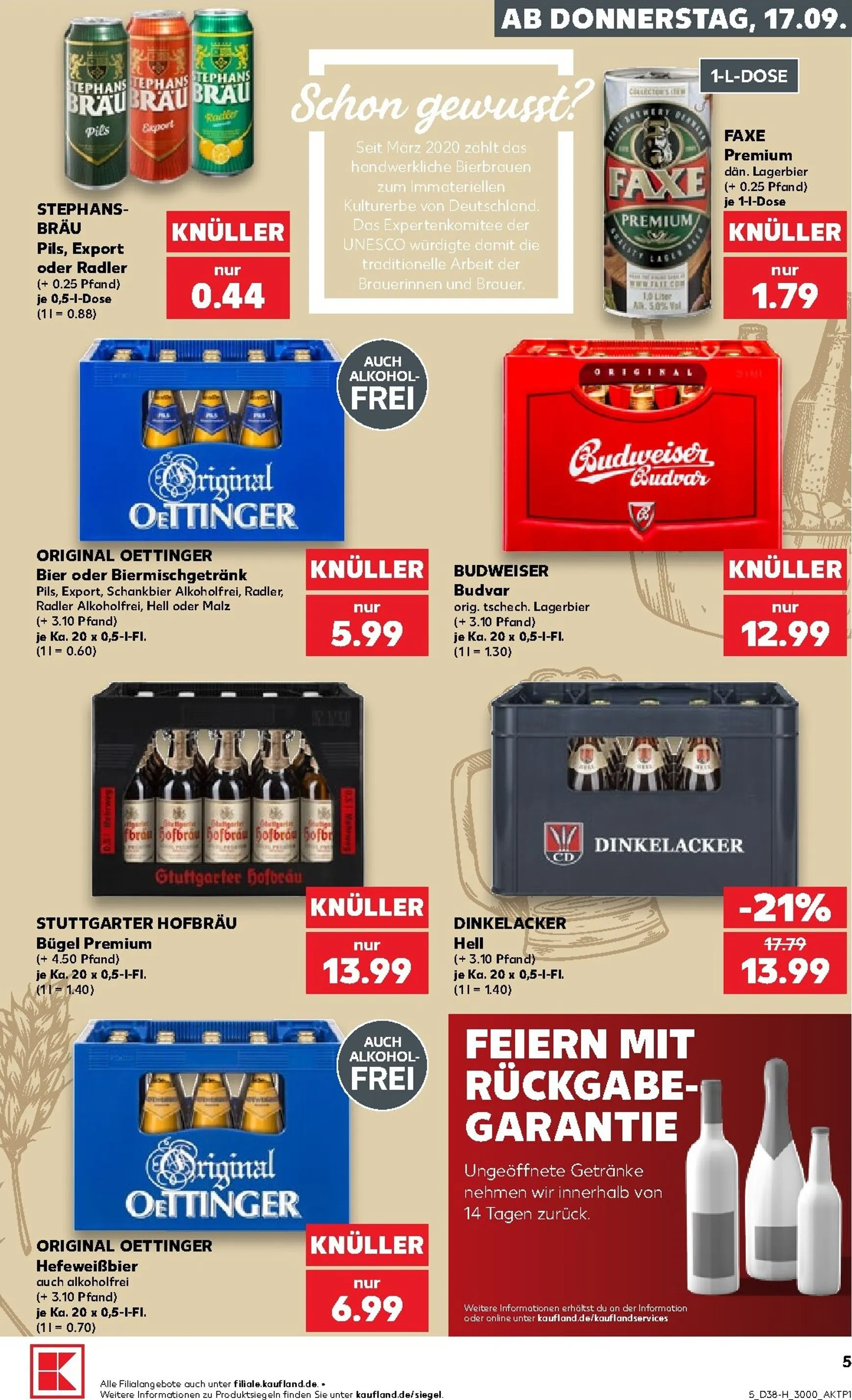 Kaufland - Extra angebote Prospekt nächste Woche – von Donnerstag 17.09.2026 bis Mittwoch 23.09.2026 von 17. September bis 23. September 2026 - Prospekt seite 5