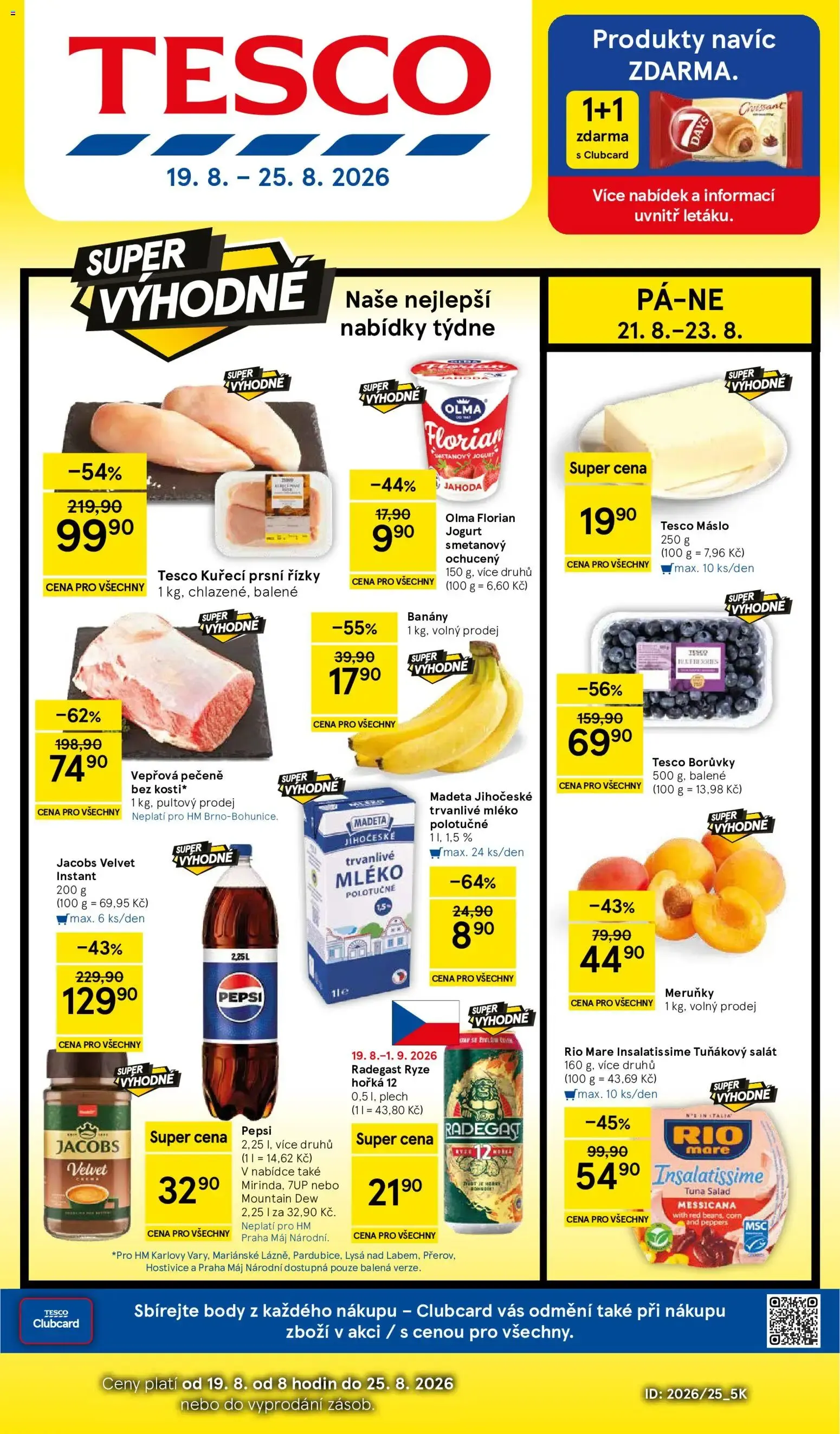 Tesco leták na tento + příští týden 19.08.2026 - 19. srpna 25. srpna 2026 - Page 1