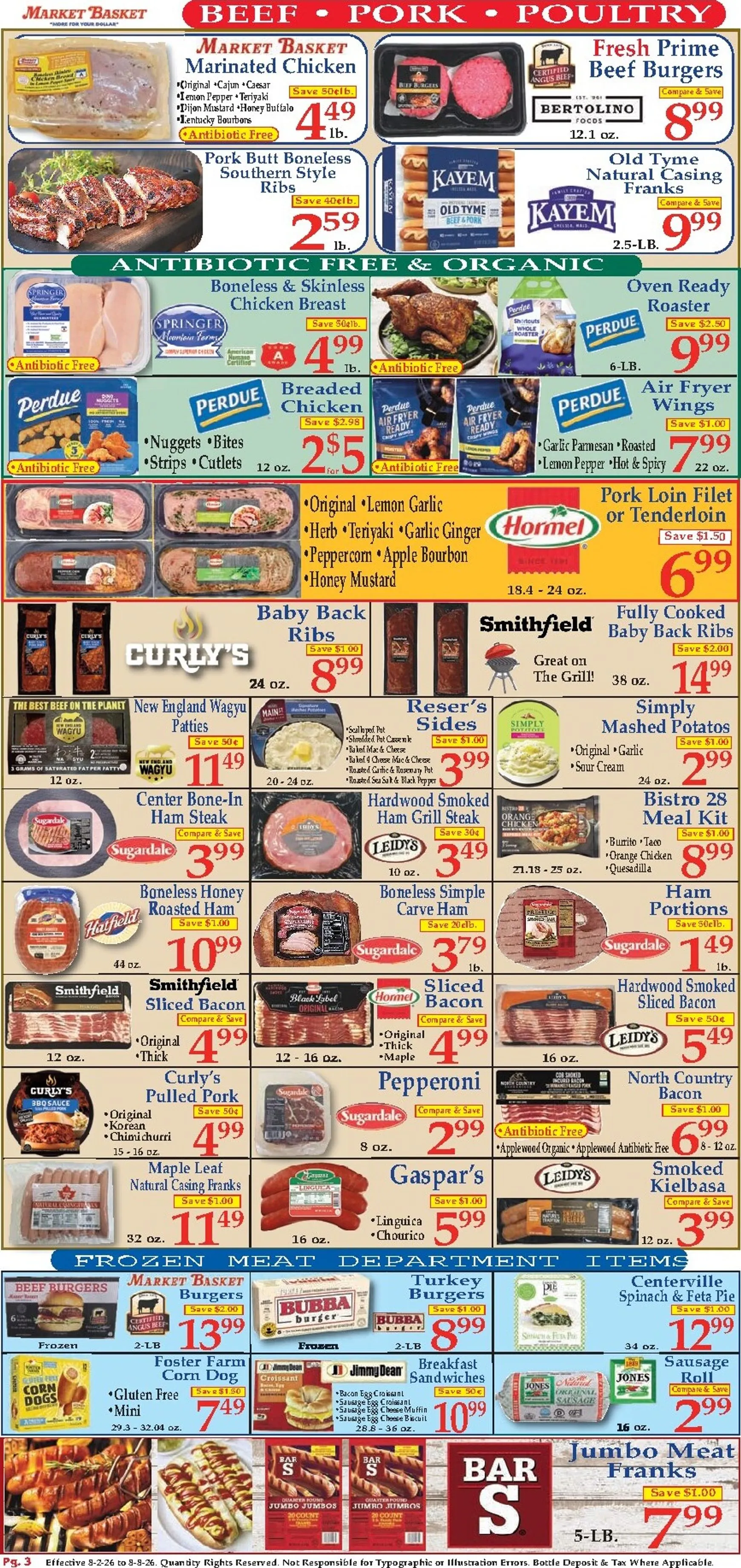Weekly ad Current Market Basket leaflet valid from Sunday 08/02/2026 to Saturday 08/08/2026 from August 2 to August 8 2026 - Page 3