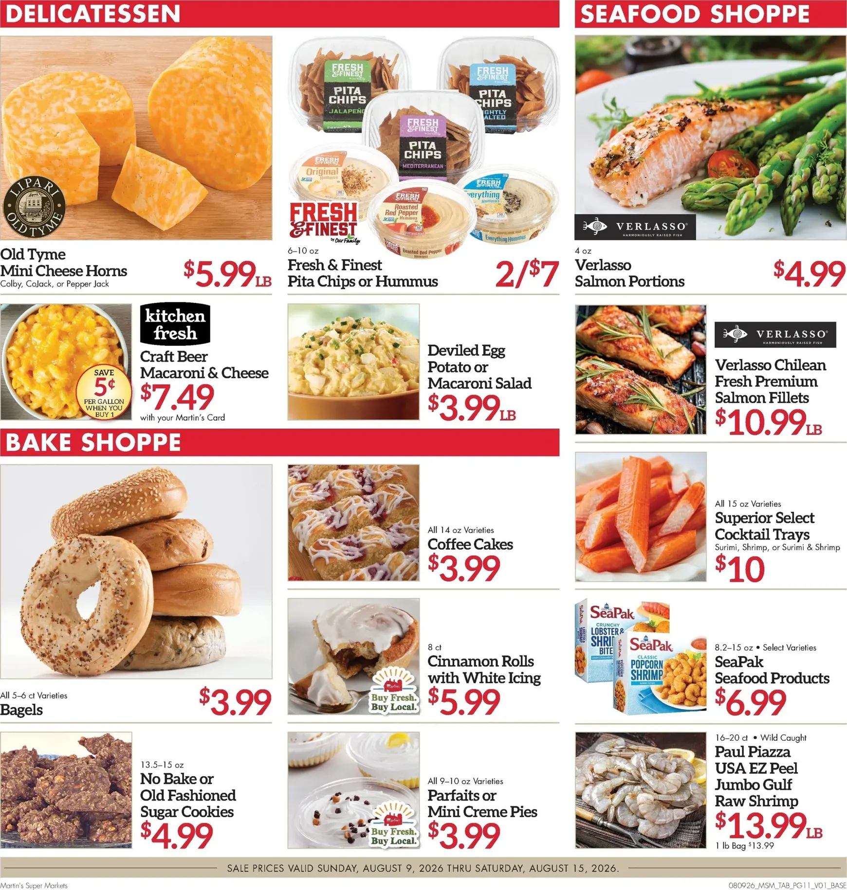 Weekly ad Current Martin's Super Markets leaflet valid from Sunday 08/09/2026 to Saturday 08/15/2026 from August 9 to August 15 2026 - Page 11