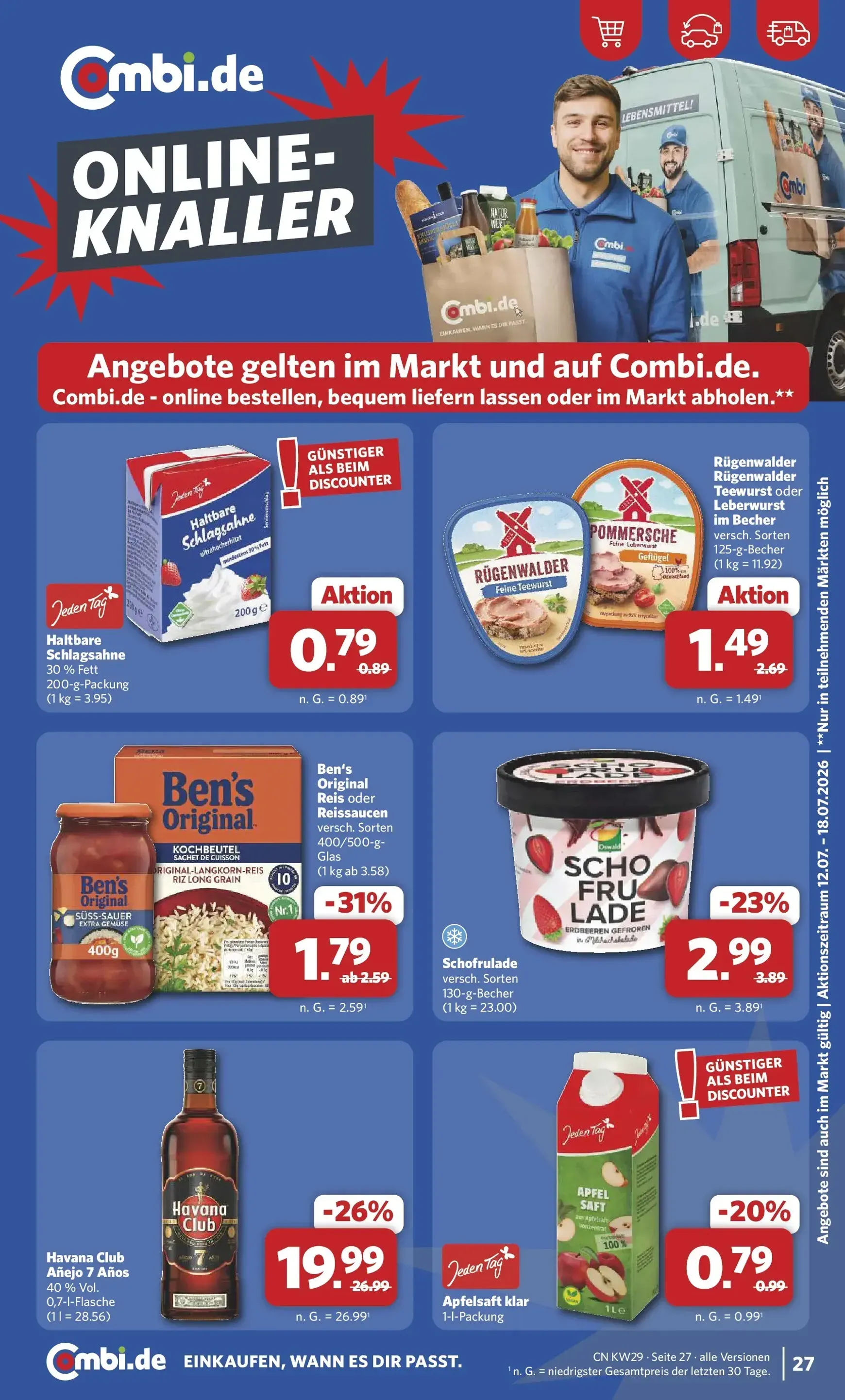 Combi - Neuen Markt Prospekt – von Montag 13.07.2026 bis Samstag 18.07.2026 von 13. Juli bis 18. Juli 2026 - Prospekt seite 29