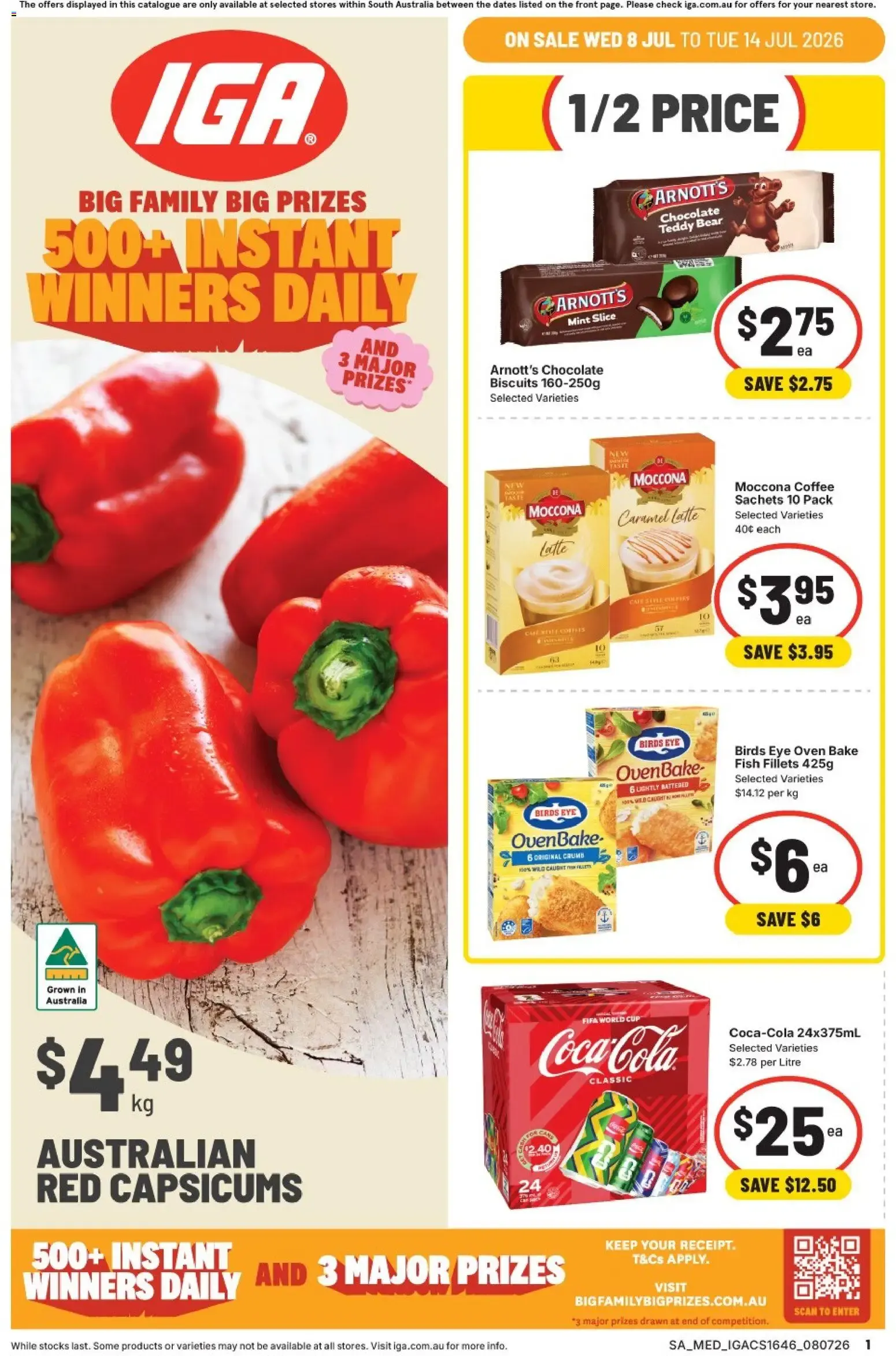 IGA Big Family Big Prizes - Catalogue valid from 8 July to 14 July 2026 - page 1