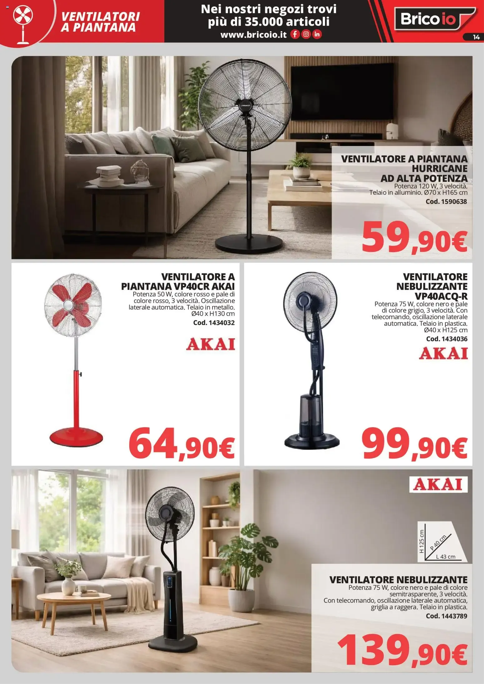 Nuovo Brico io volantino Refrigerazione dal 28/05/2026 > offerte anteprima 🛍️ da 28 maggio a 6 settembre di 2026 - Pagina del volantino 14