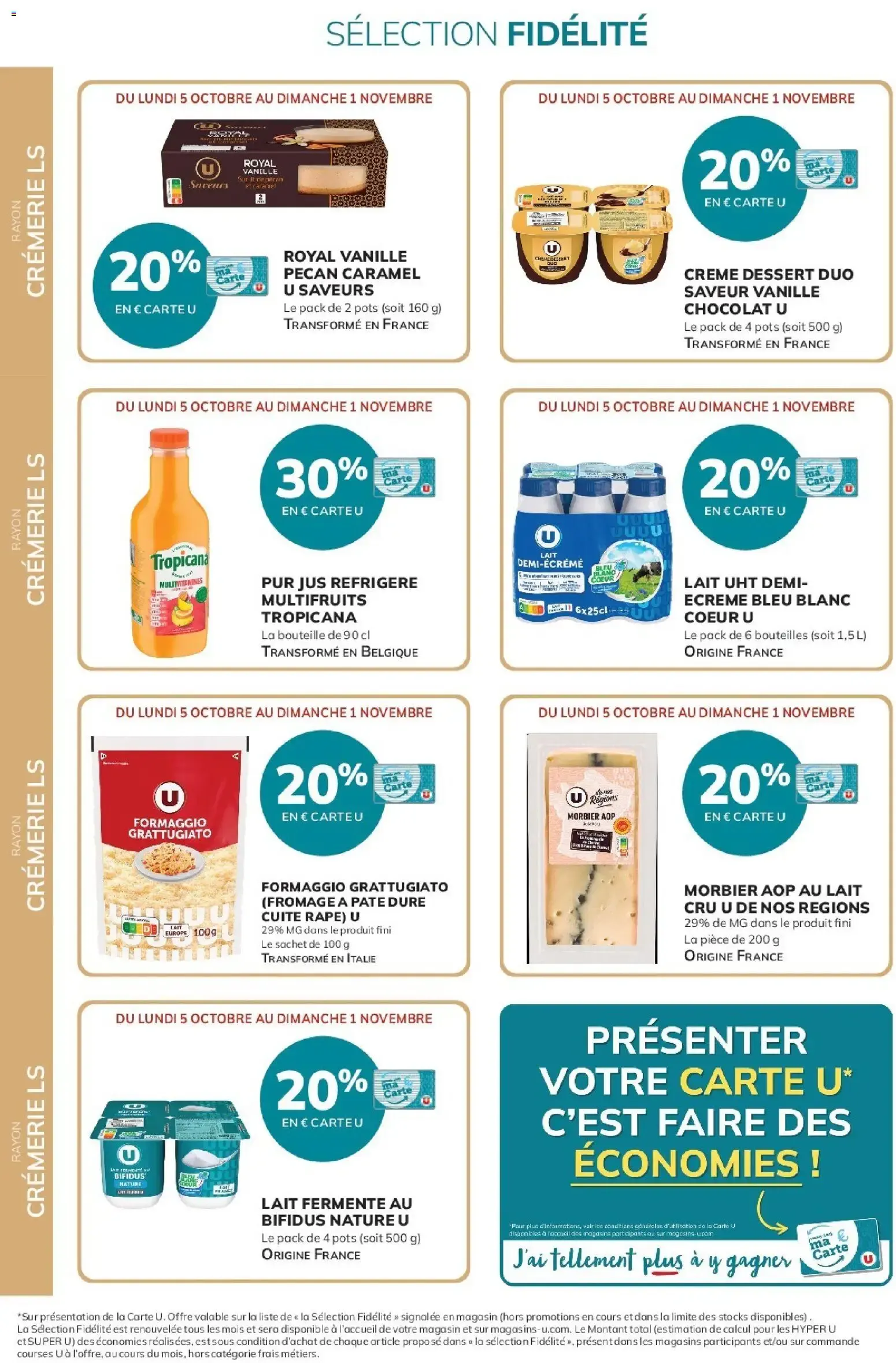 20% reversés sur votre Carte U du 5 octobre au 1 novembre 2026 - Catalogue page 6